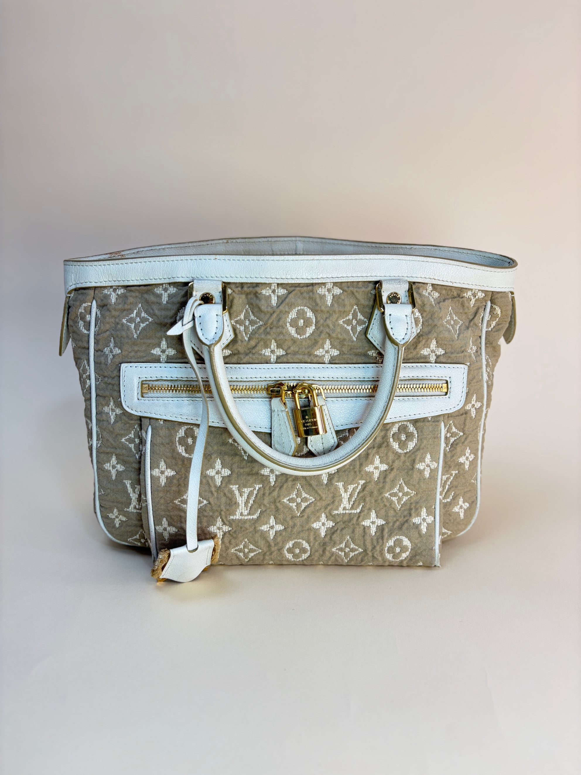 Louis Vuitton Tricolor Limited Edition Sabbia Monogram Top Handle Bag