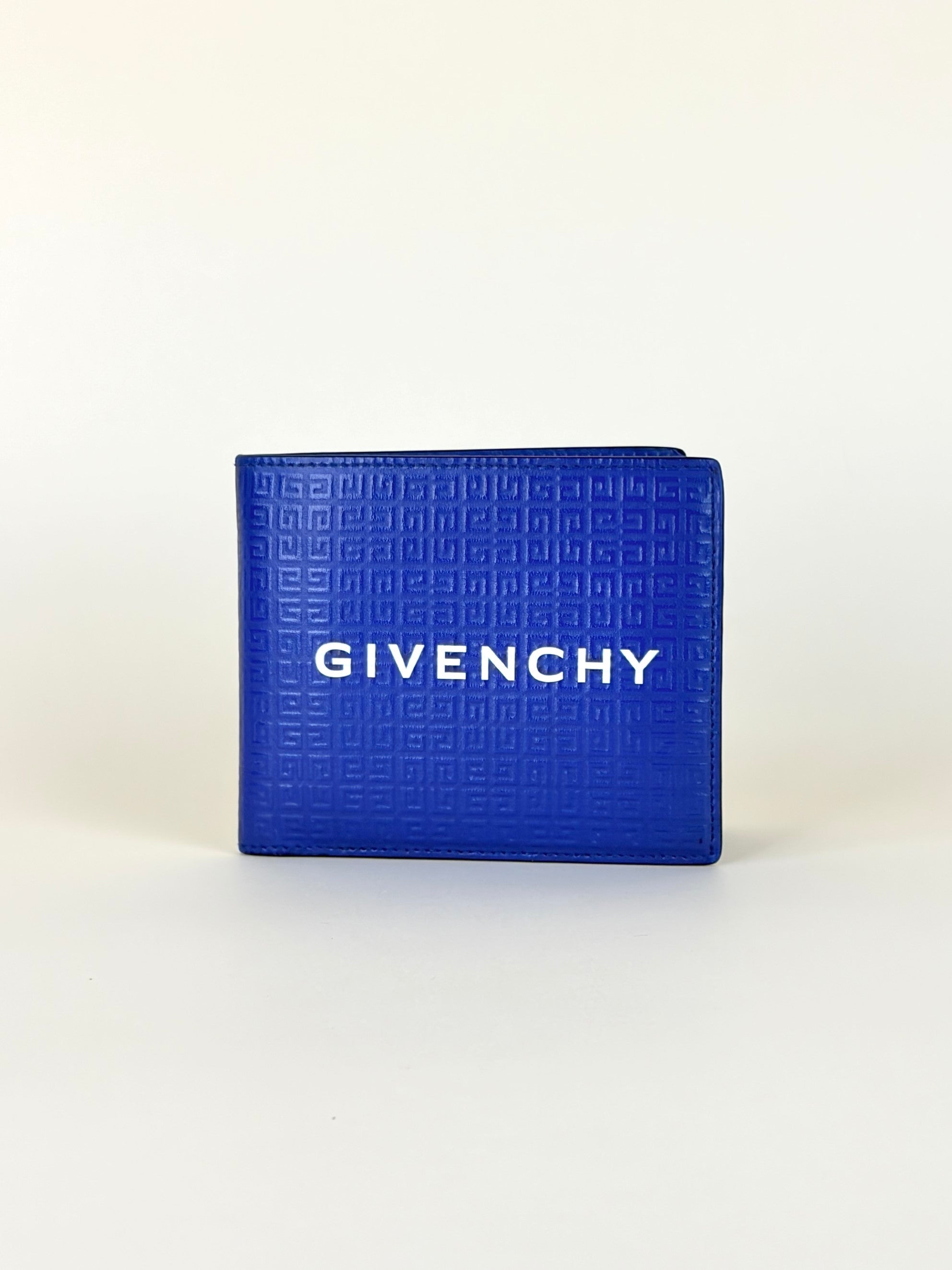 Givenchy Blue Ocean 4G Embossed Bifold Wallet