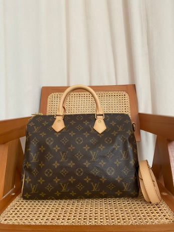 Louis Vuitton Monogram Bandouliere Speedy 30 Bag