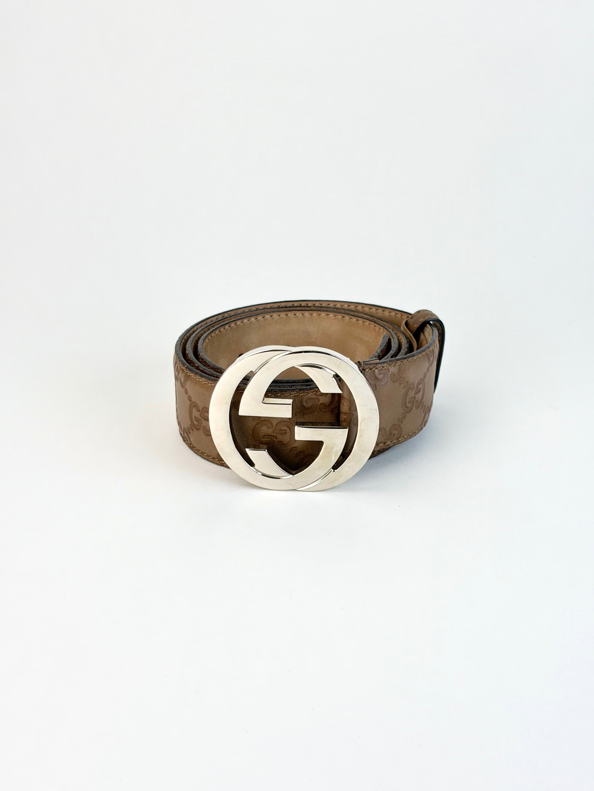 Gucci brown gg interlocking g belt
