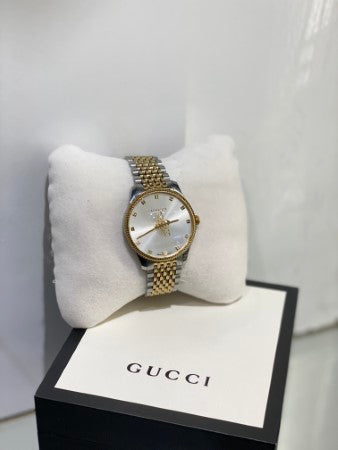 Gucci Stainless Steel Yellow Gold G-Timeless Bee 36mm Watch