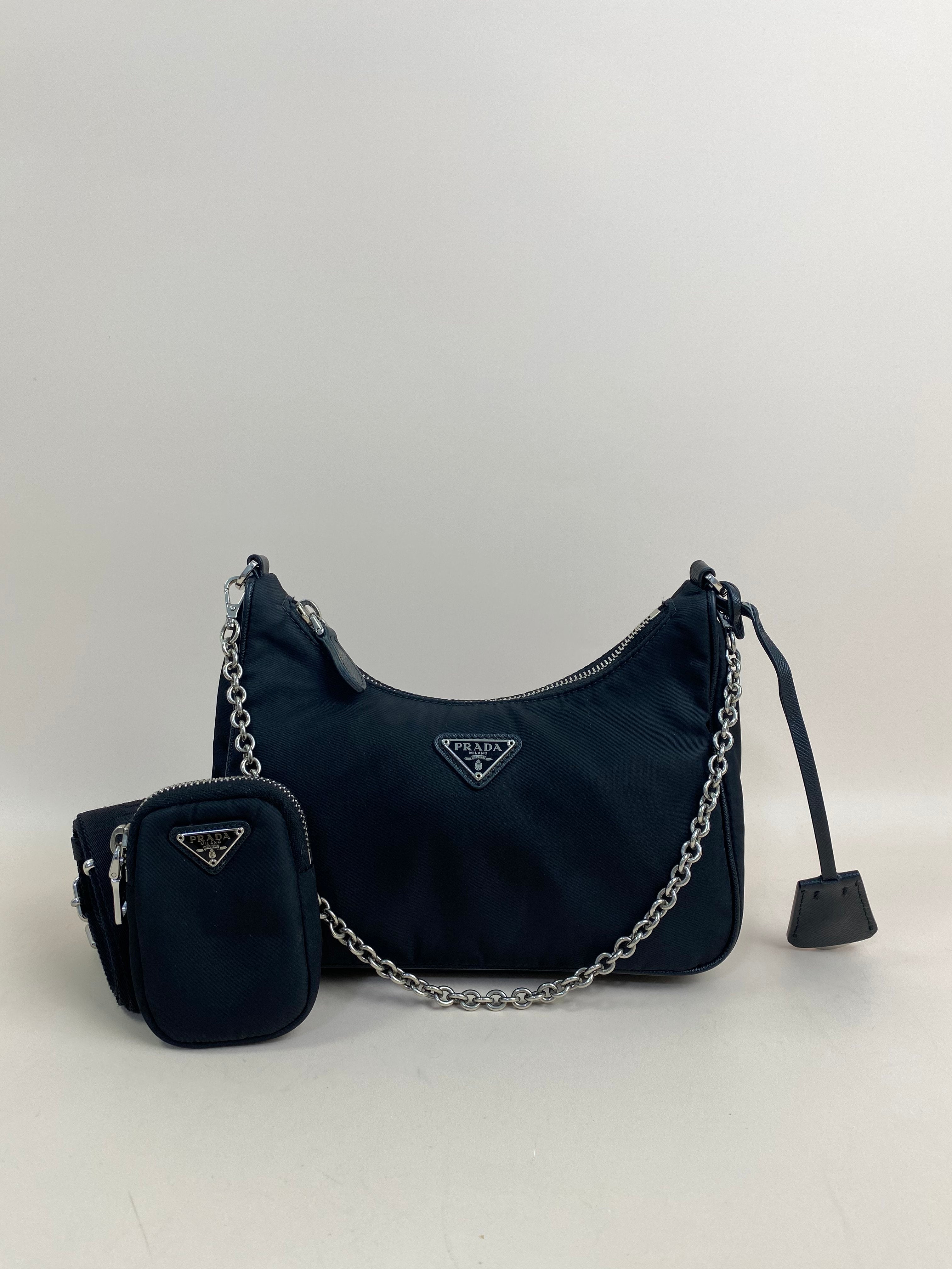 Prada Black Nylon Re Edition 2005 Bag