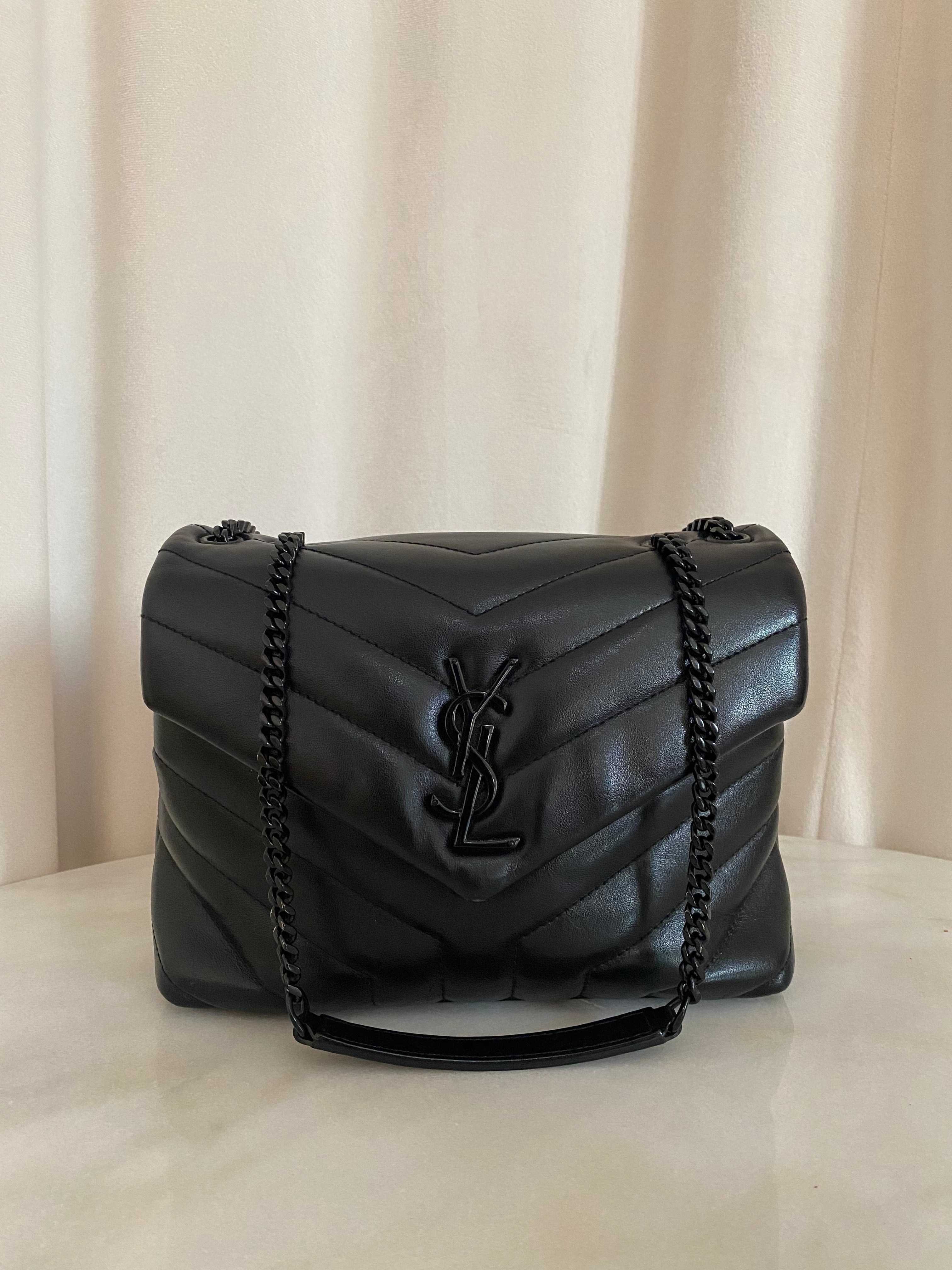 YSL Black Loulou Small Shoulder Bag