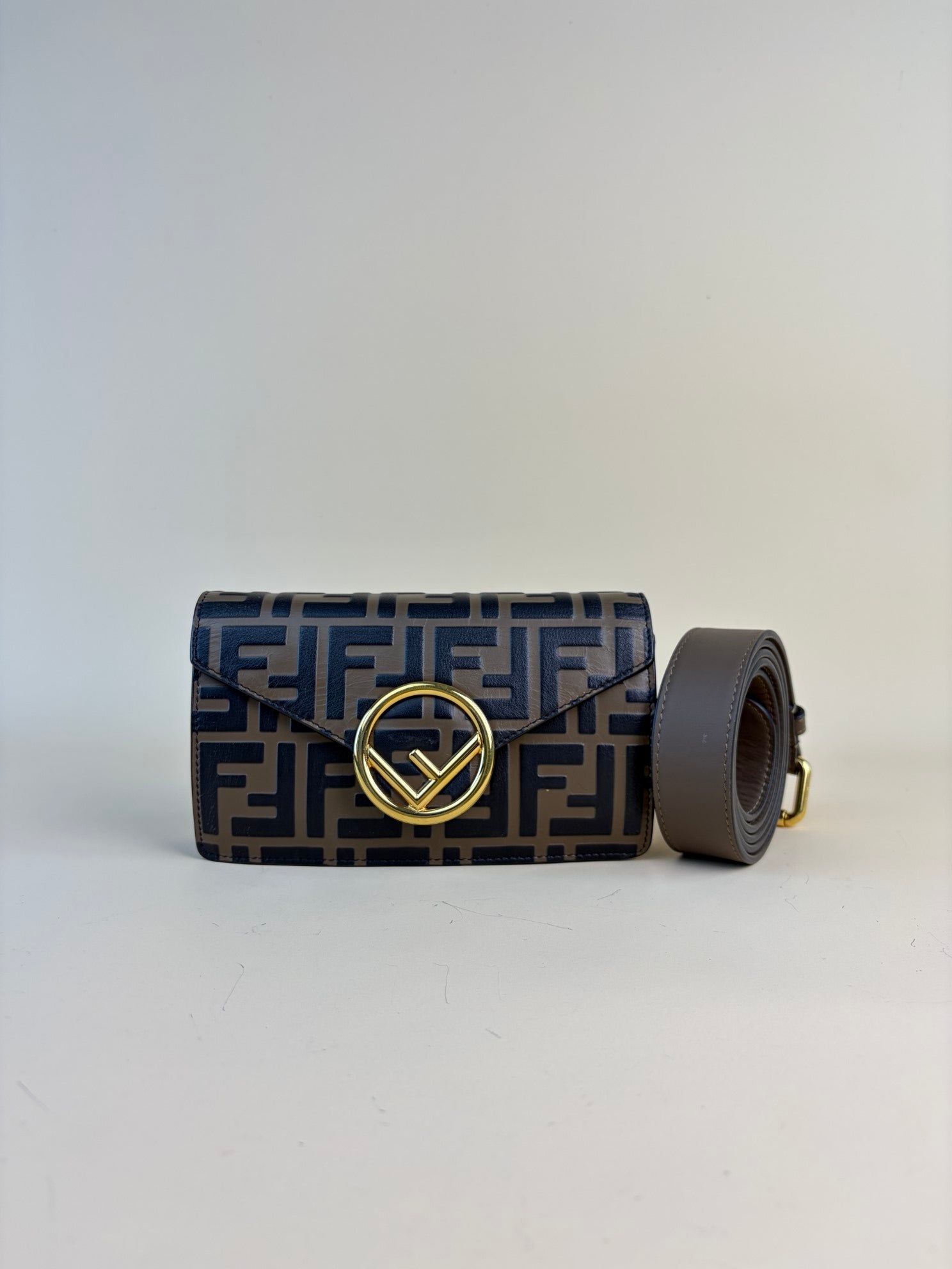 Fendi Bicolor FF 1974 Zucca Belt Bag