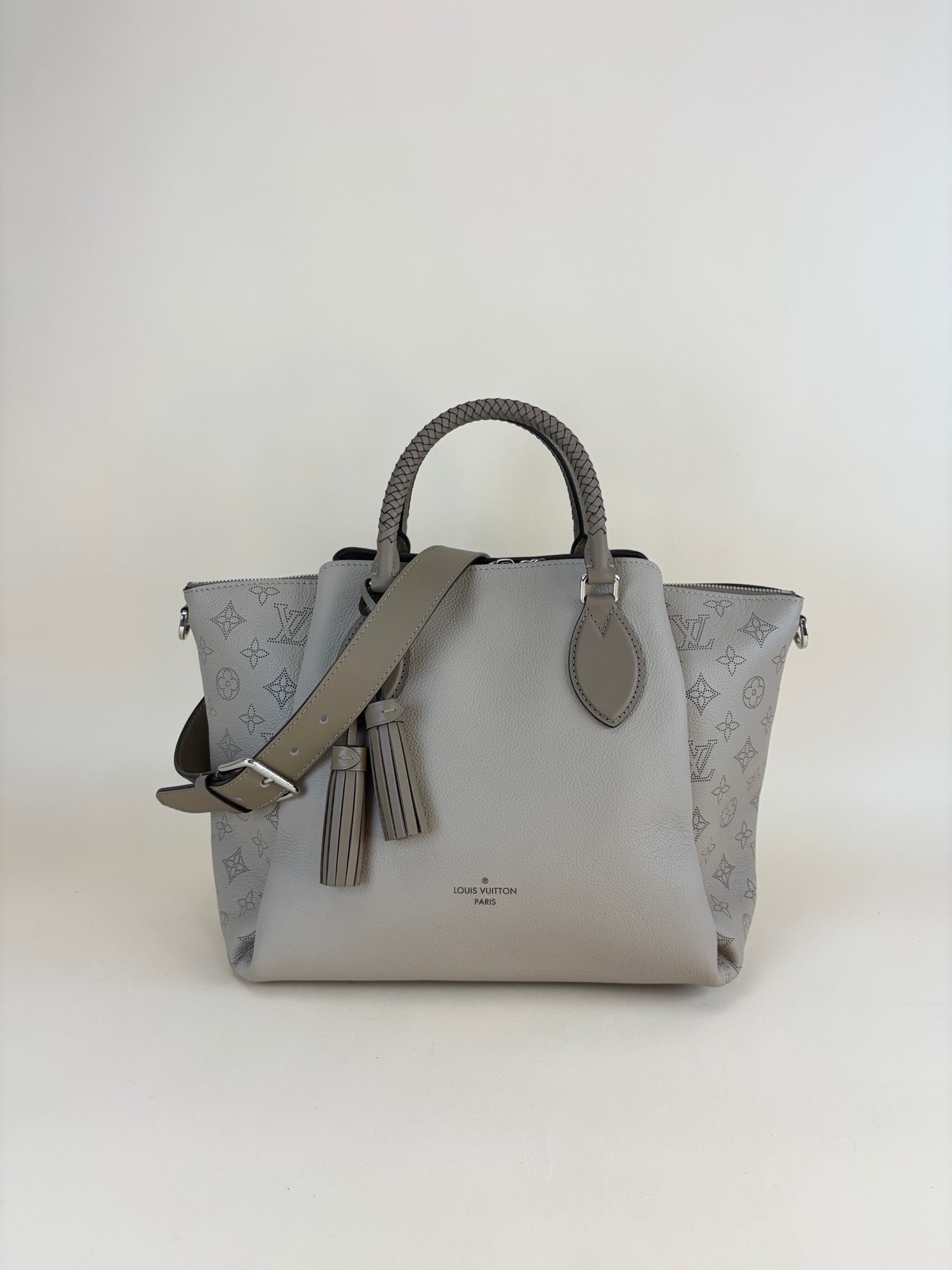 Louis Vuitton Grey Galet Mahina Haumea Shoulder Bag with Strap