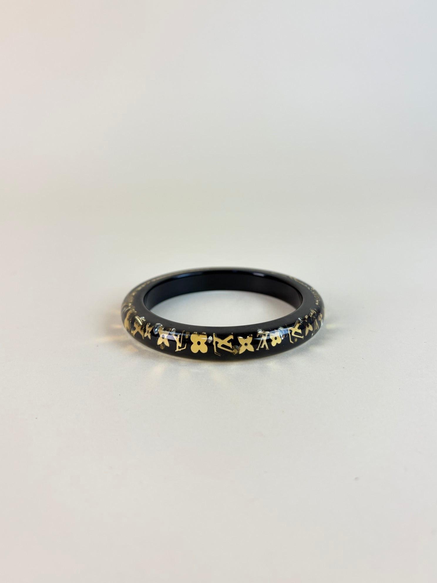 Louis Vuitton Black Resin Inclusion Monogram PM Bracelet