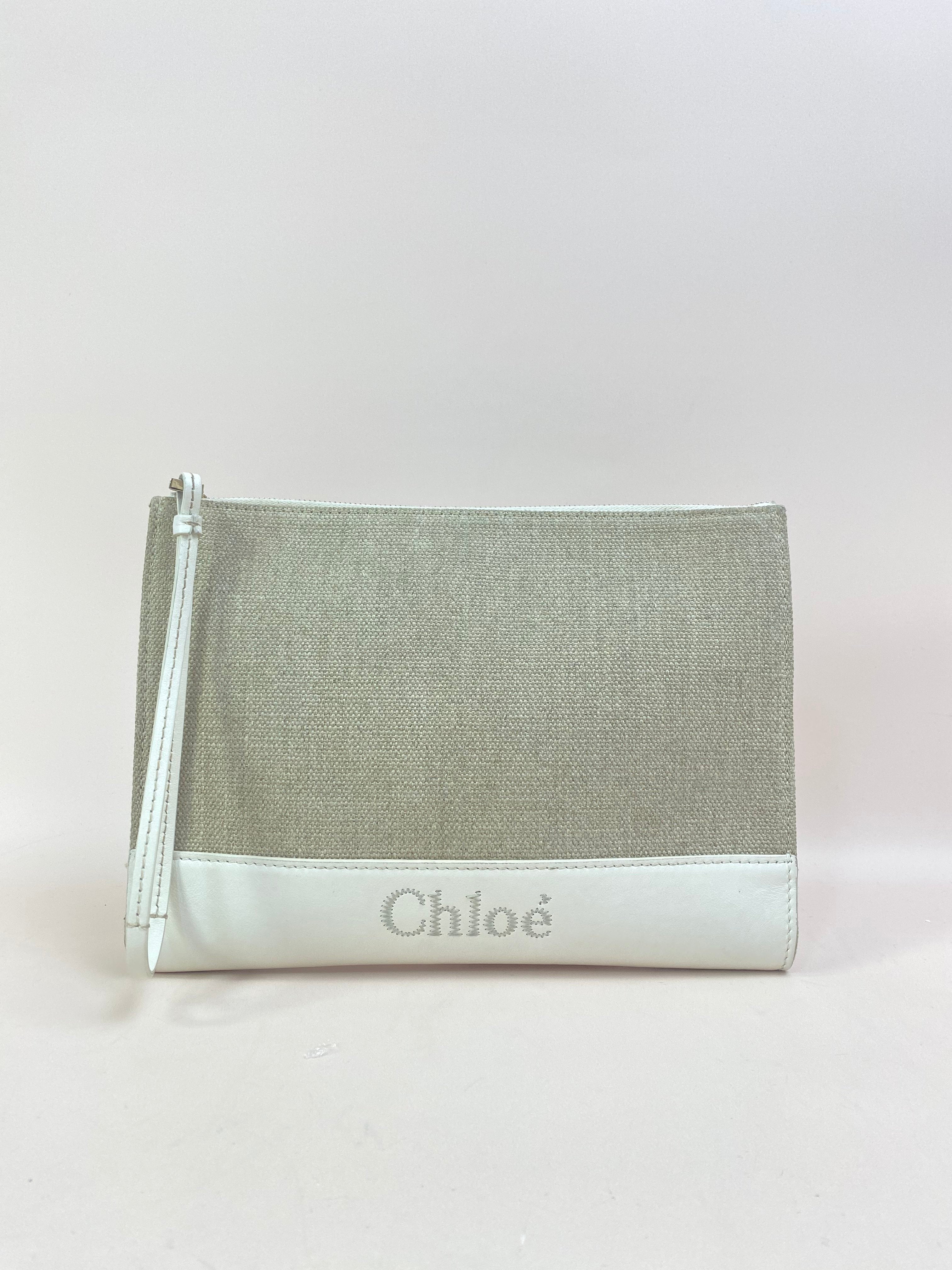 Chloe Beige Clutch