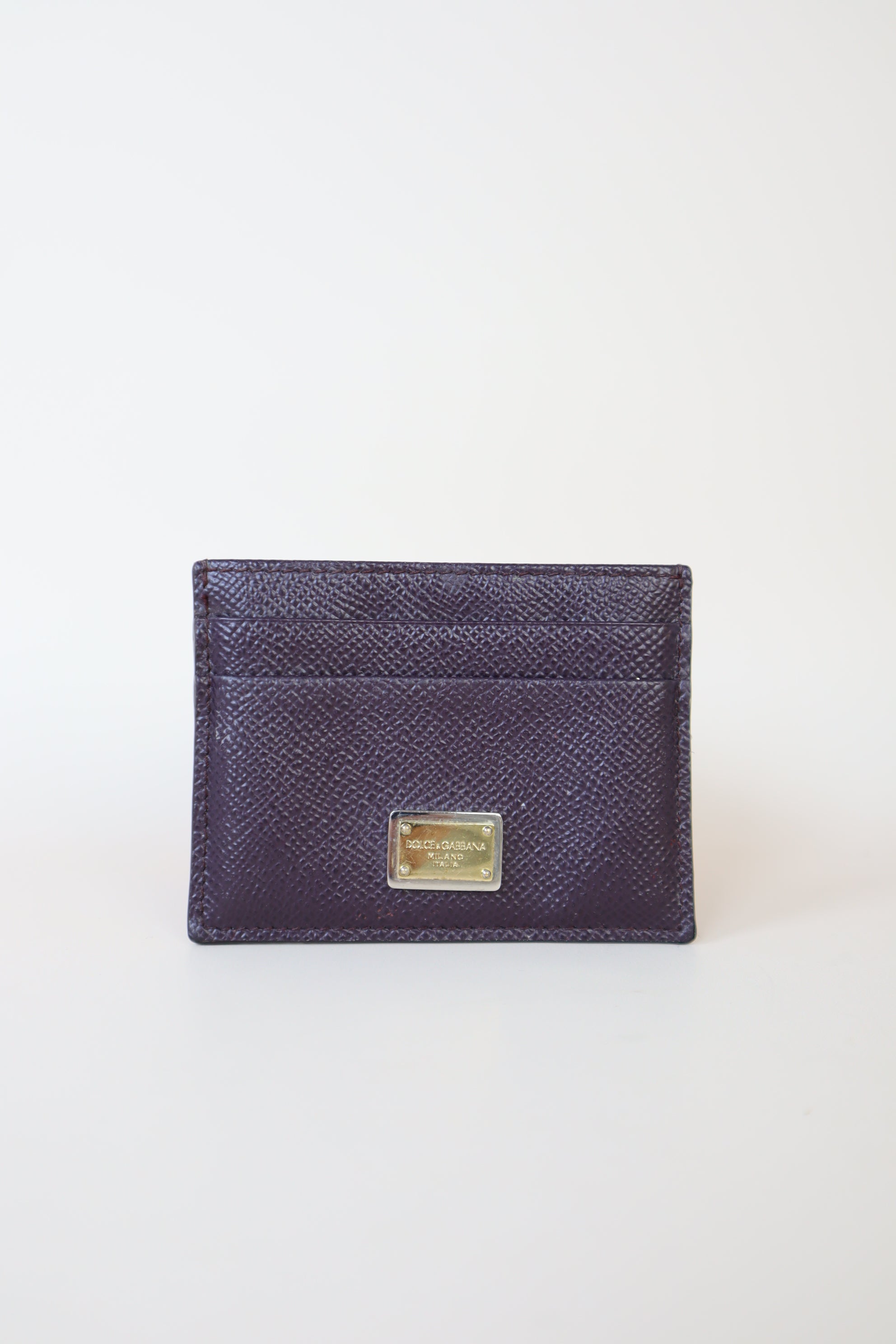 Dolce & Gabbana Burgundy Card Holder