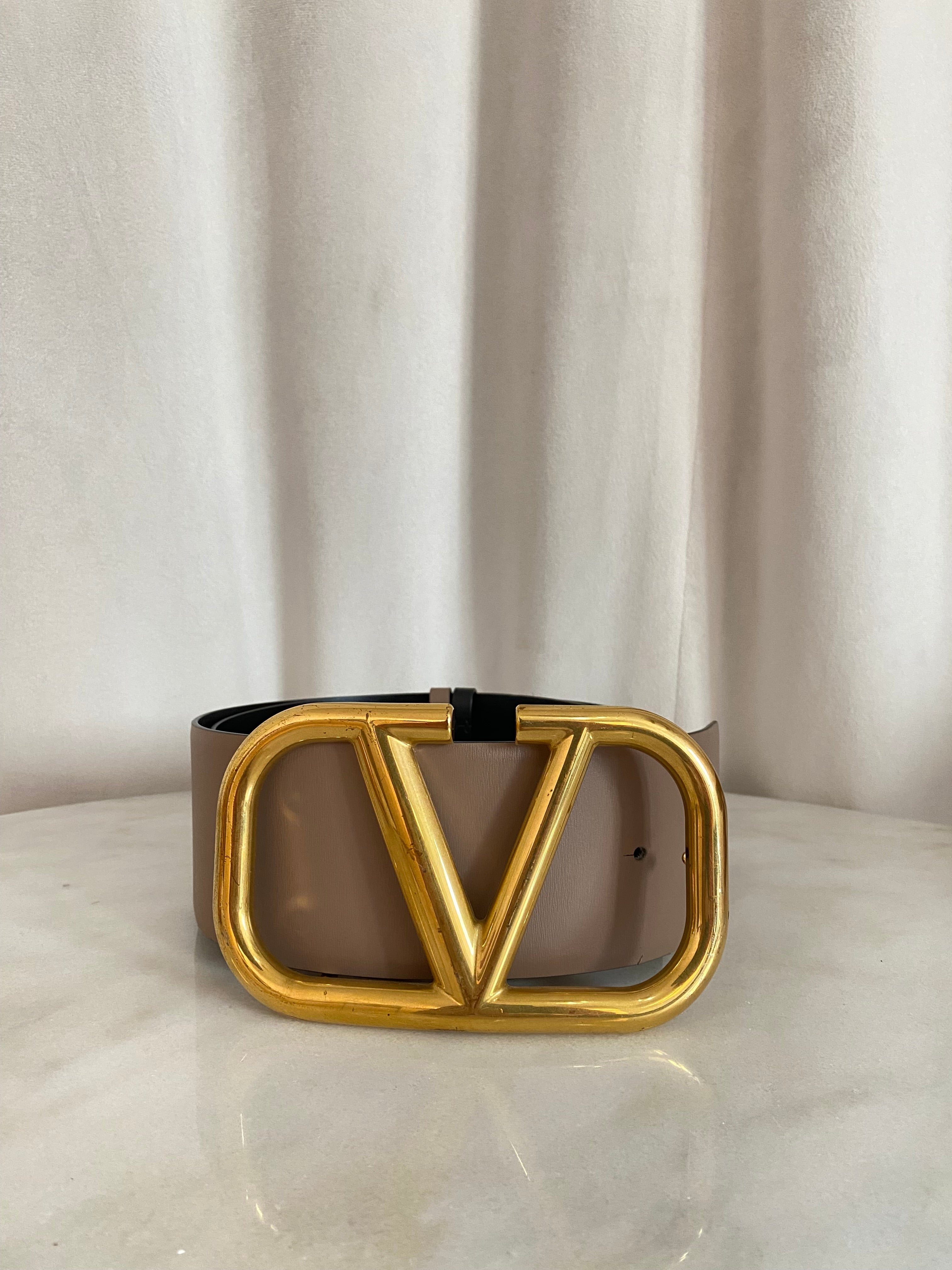 Valentino Bicolor Reversible Vlogo 70mm Belt