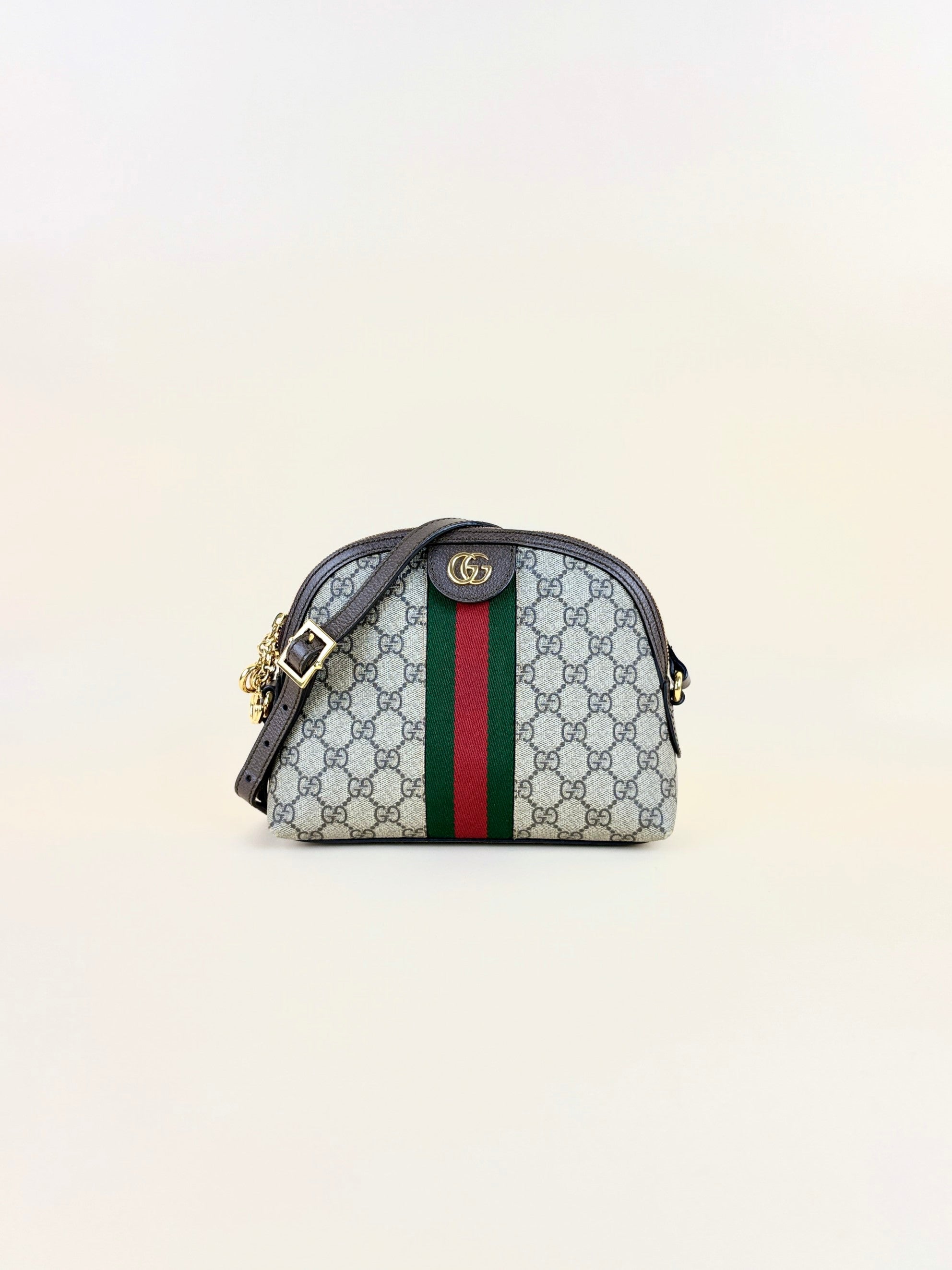 Gucci gg supreme ophidia small, rounded top