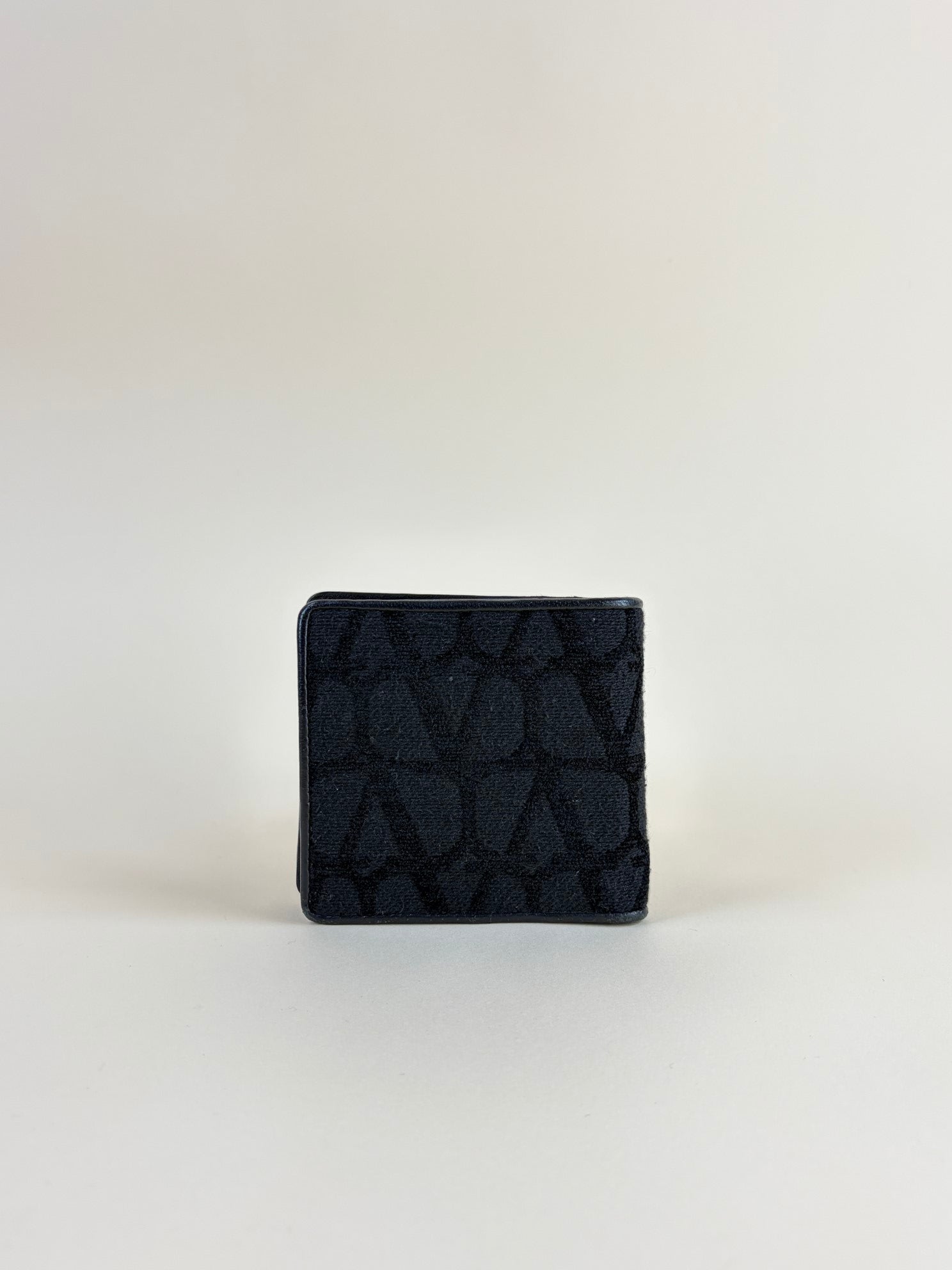 Valentino Black Toile Iconographe Small Wallet