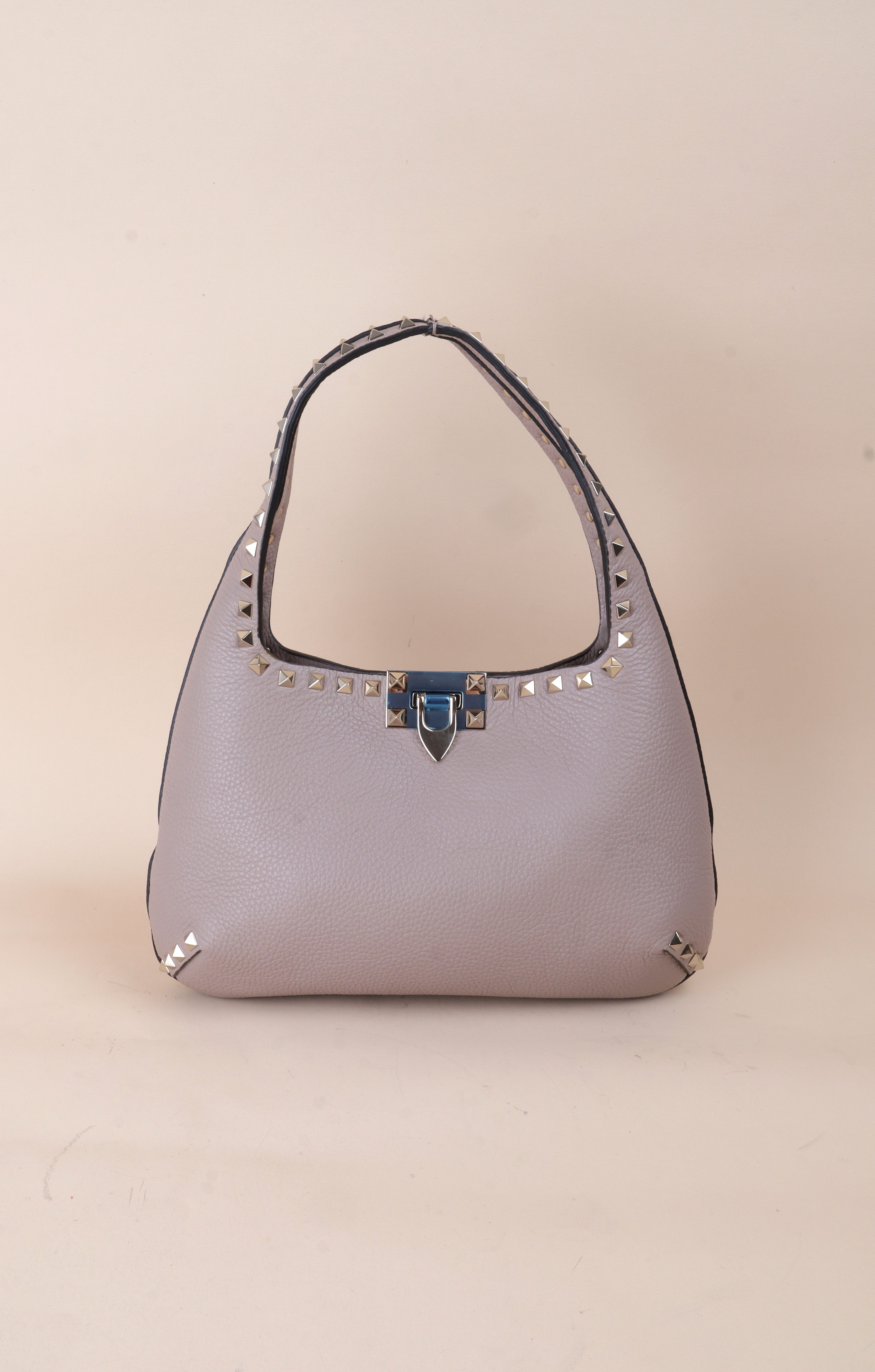 Valentino nude Rock studs Hobo Small Bag