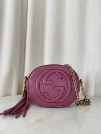 Gucci Purple Soho Crossbody Bag