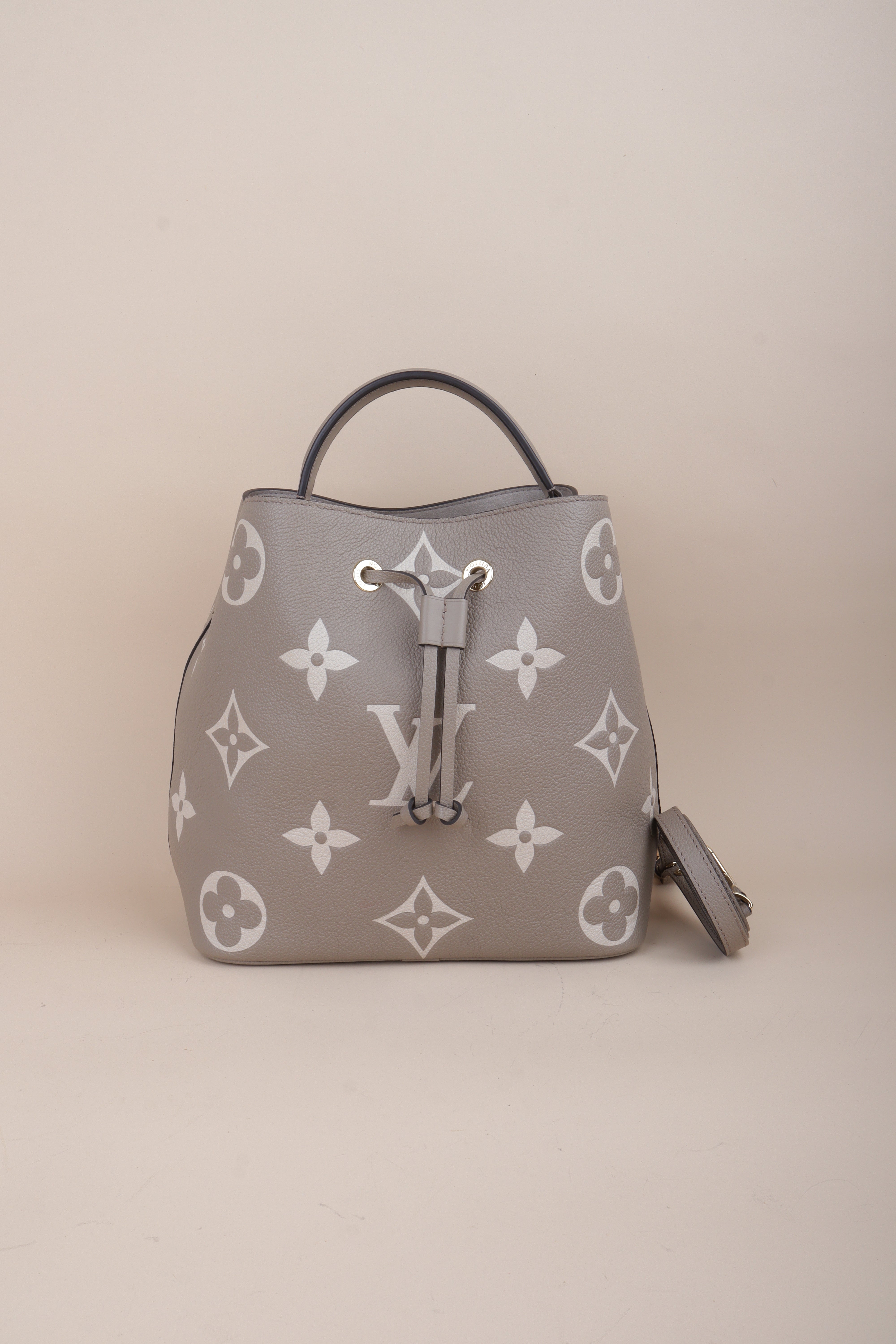 Louis Vuitton Monogram Bicolor Empreinte Neonoe MM Bag with Pouch