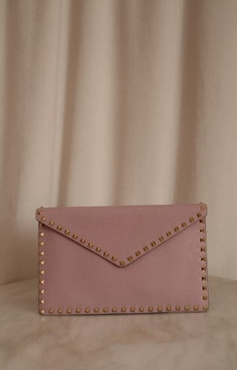 Valentino Light Purple rockstud Envelope Pouch