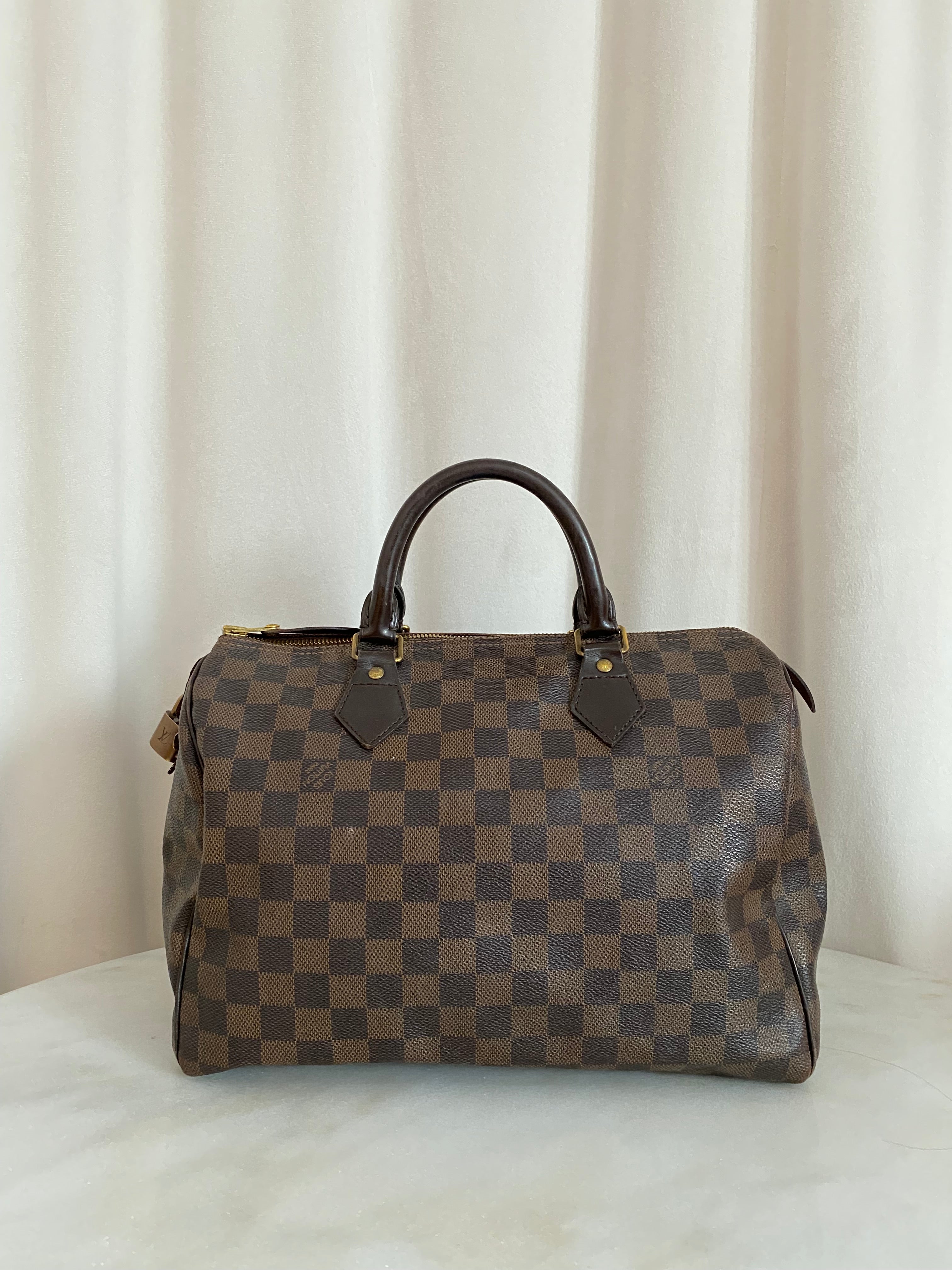 Louis Vuitton Damier Ebene Speedy 30 Bag