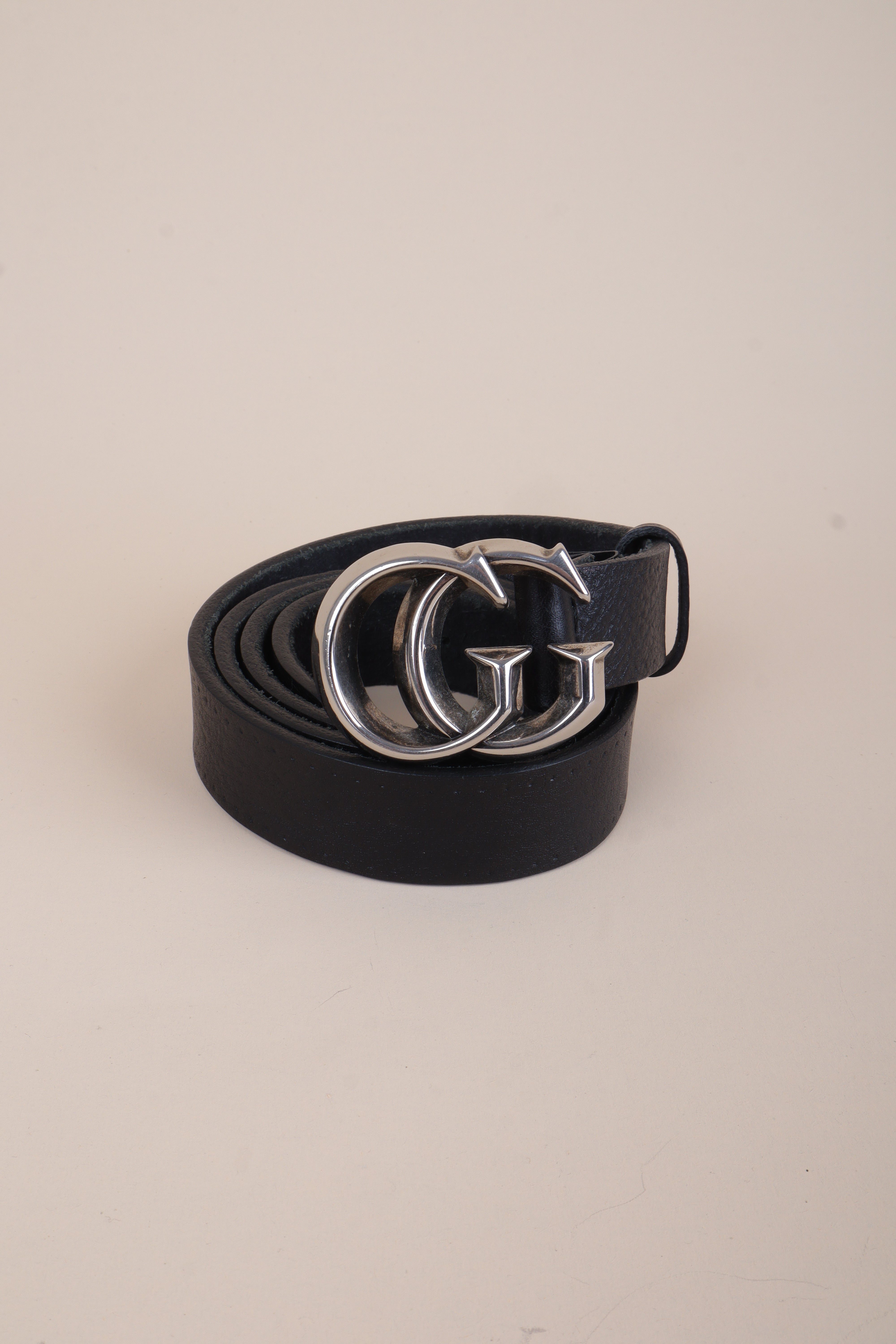 Gucci Black GG Belt