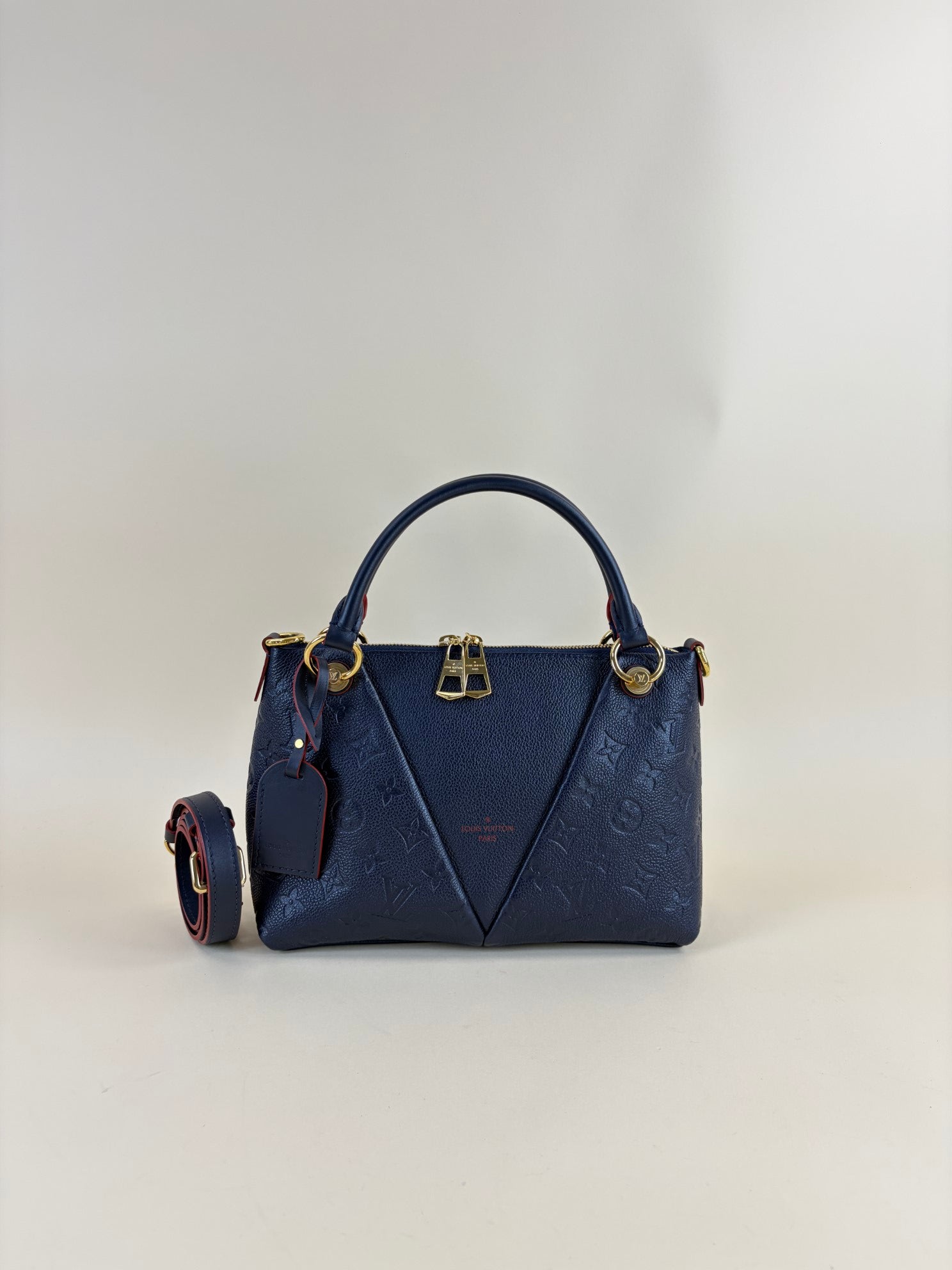 Louis Vuitton Dark Blue Monogram V Empreinte Tote Bag