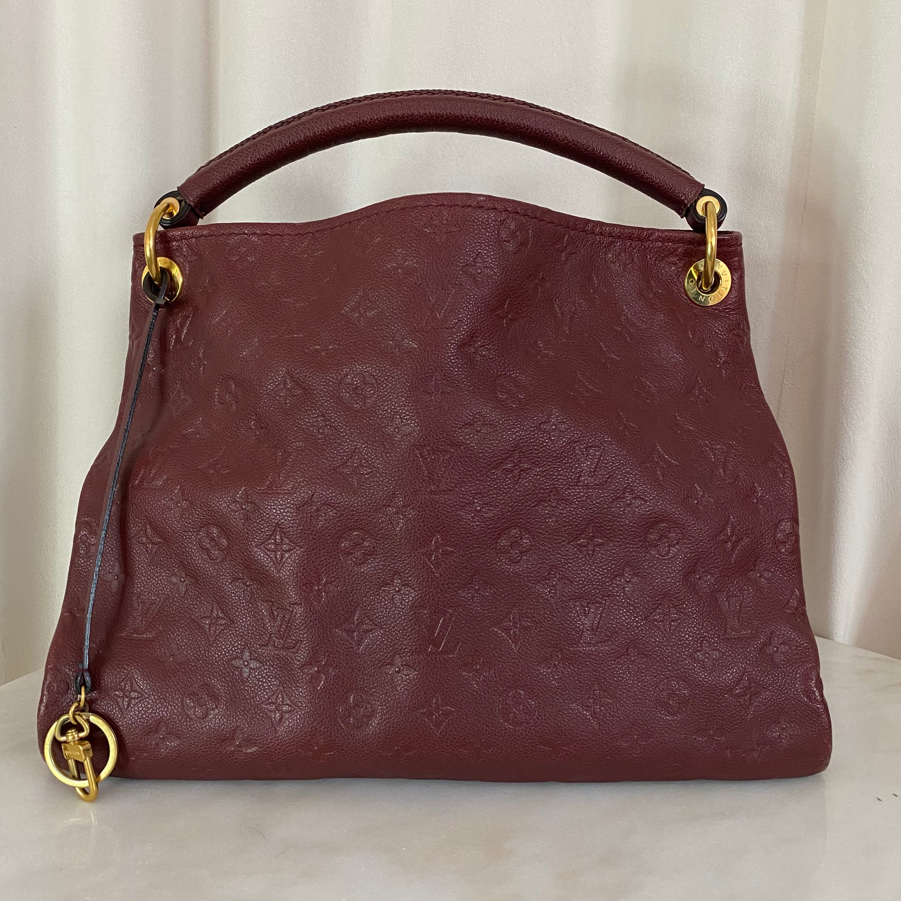 Louis Vuitton Dark Red Monogram Artsy Shoulder Bag