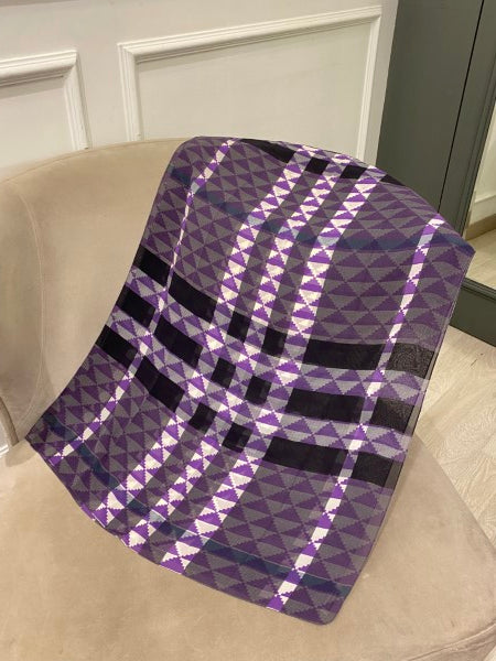 Burberry Bicolor Rectangular Silk Scarf