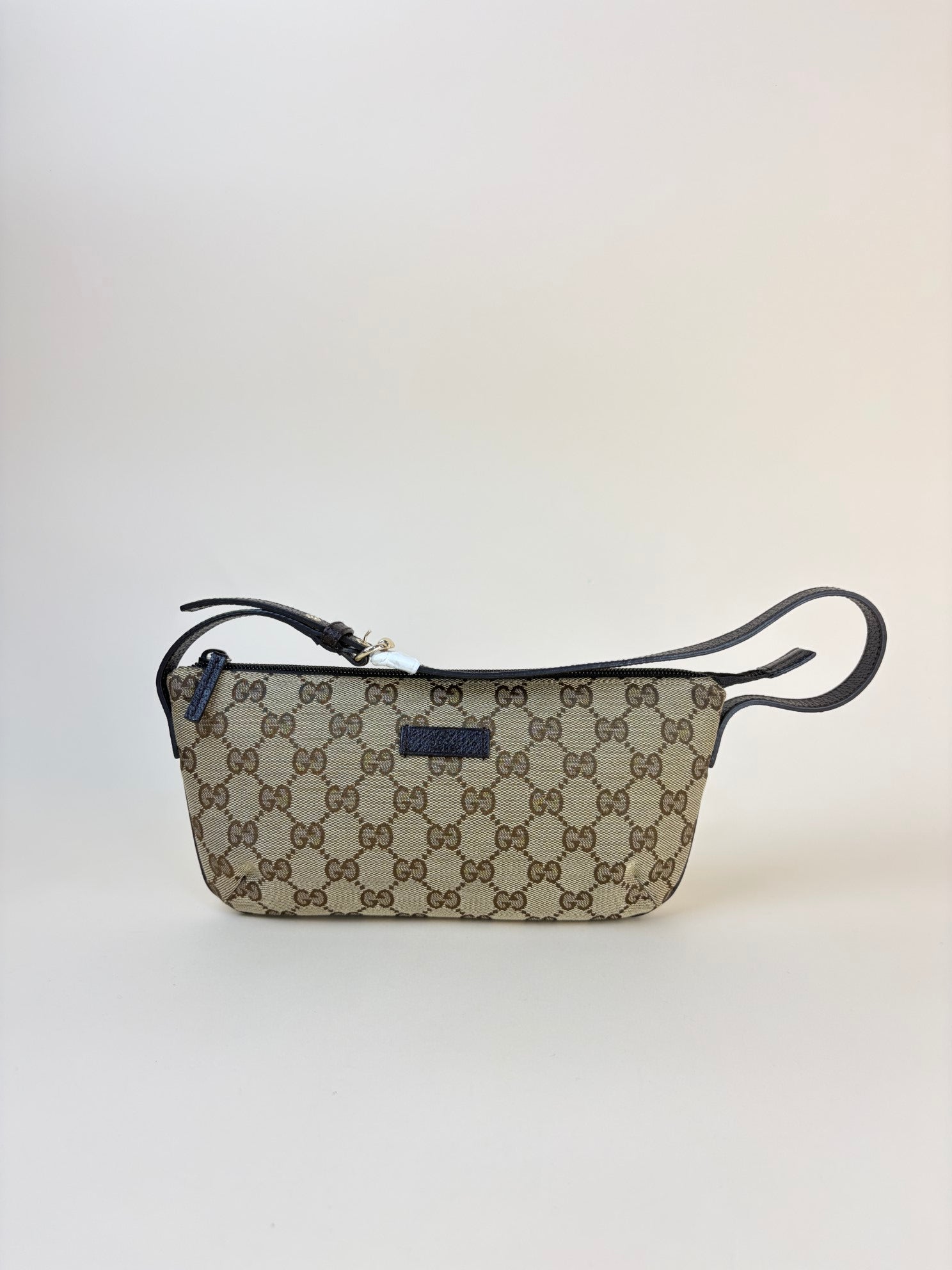 Gucci Bicolor GG Monogram Boat Pouch Bag