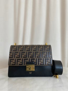 Fendi Bicolor Kan U Top Handle Bag