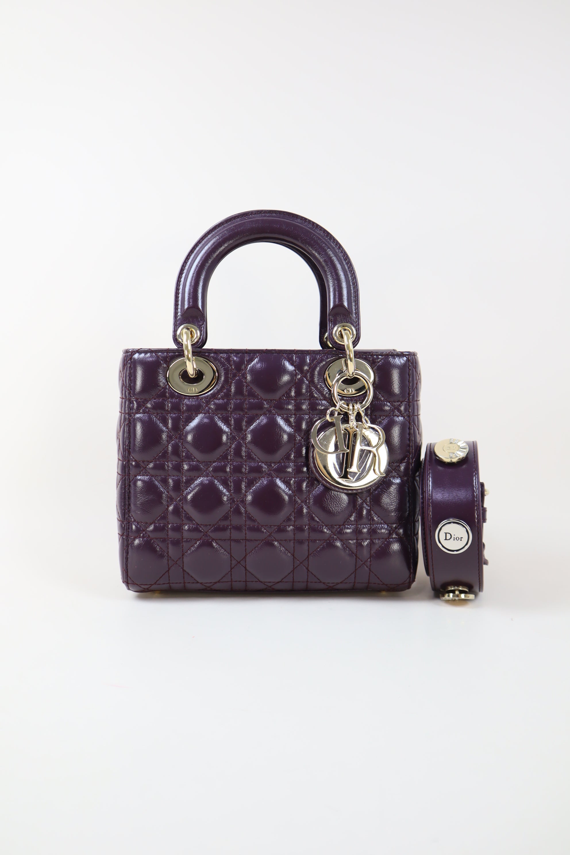 Christian Dior Burgundy Lady Dior Small Bag