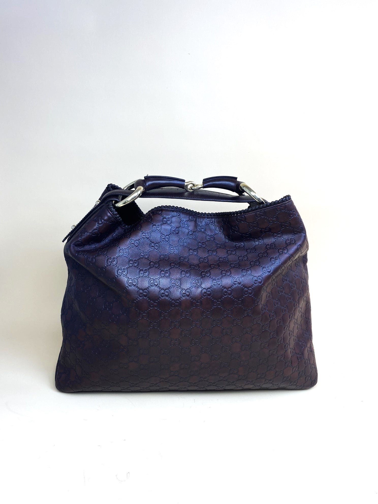 GUCCI guccissma  chain horse bit brown