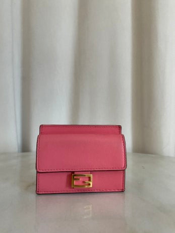 Fendi Pink Card Holder