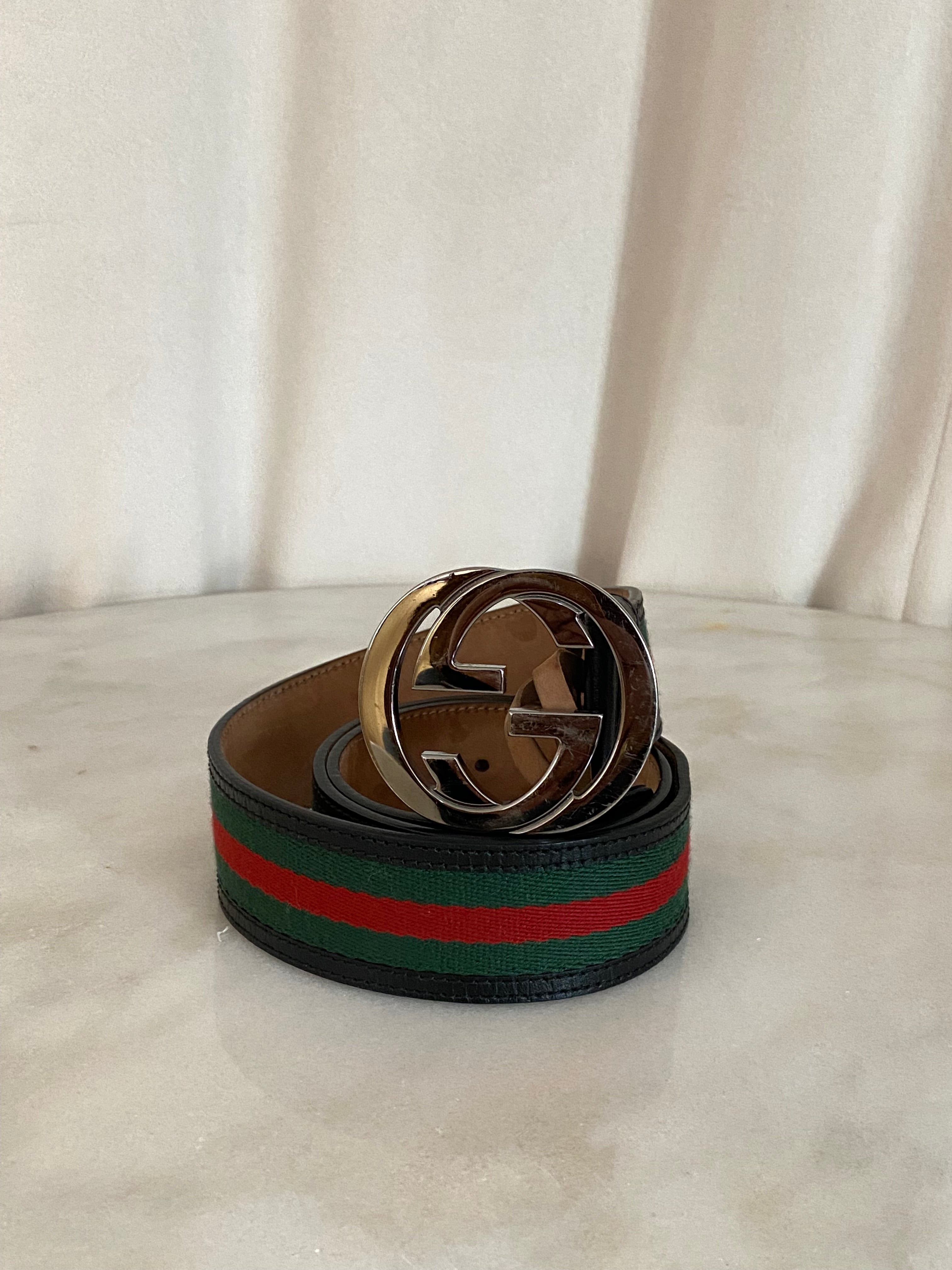 Gucci Black Ophidia Belt 34