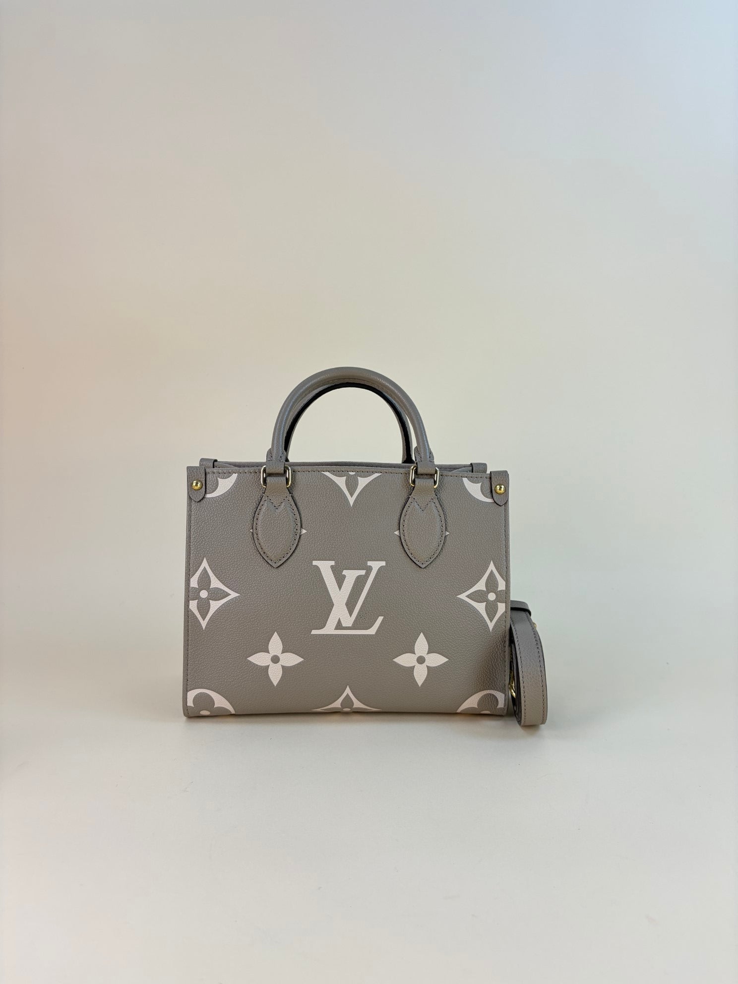 Louis Vuitton Beige Monogram Empreinte Onthego PM Bag