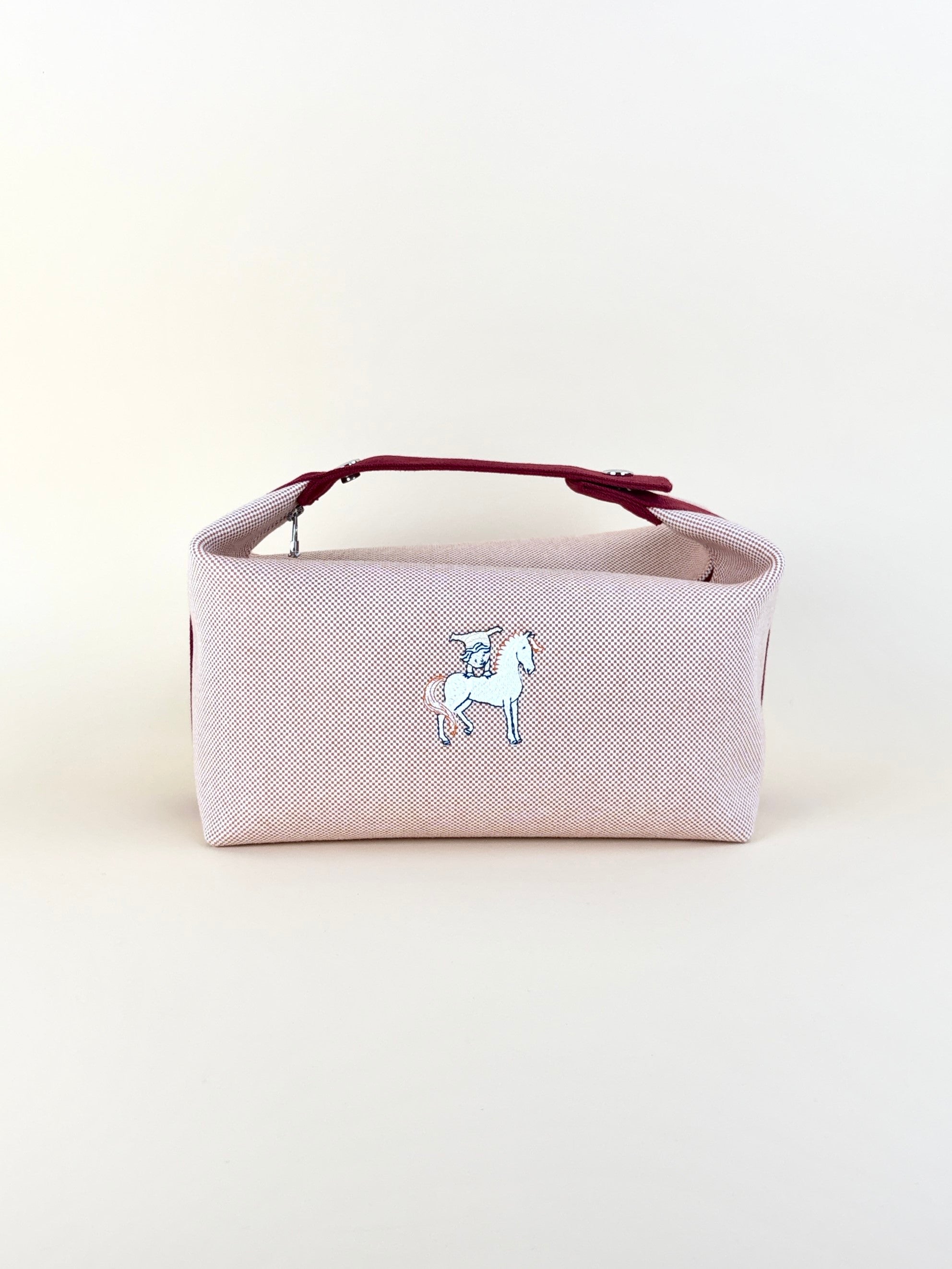 Hermes terracotta canvas Bride A Brac cabriole large case