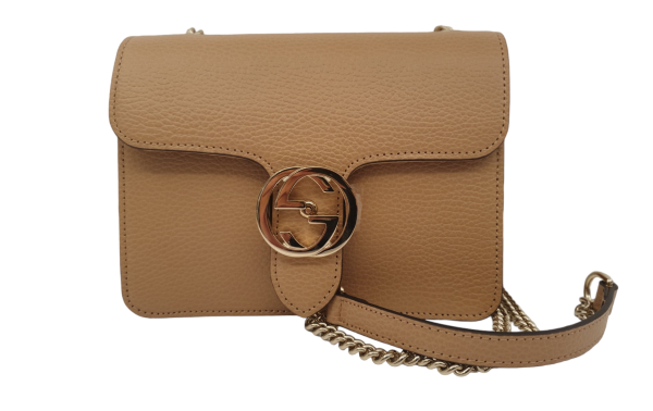 Gucci Beige Interlocking G Crossbody Small Bag