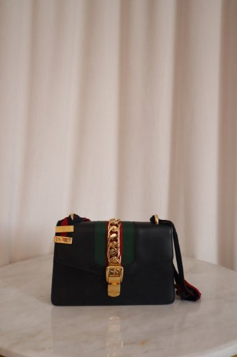 Gucci Black Sylvie Medium Bag