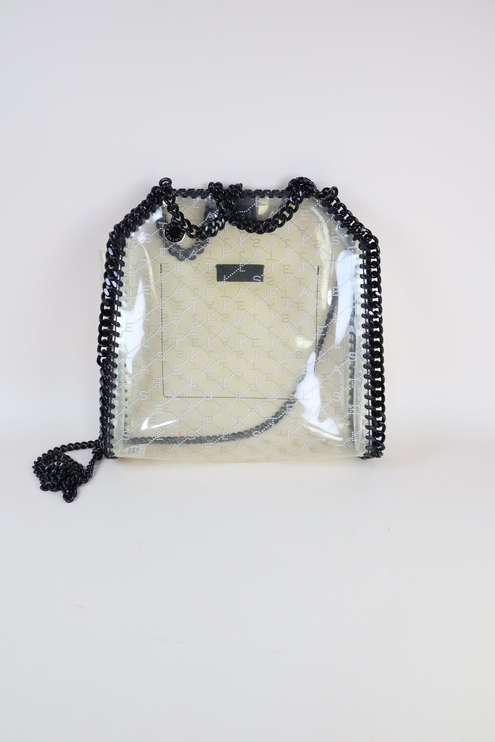 Stella Mccartney Transparent PVC Falabella Mini Tote Bag