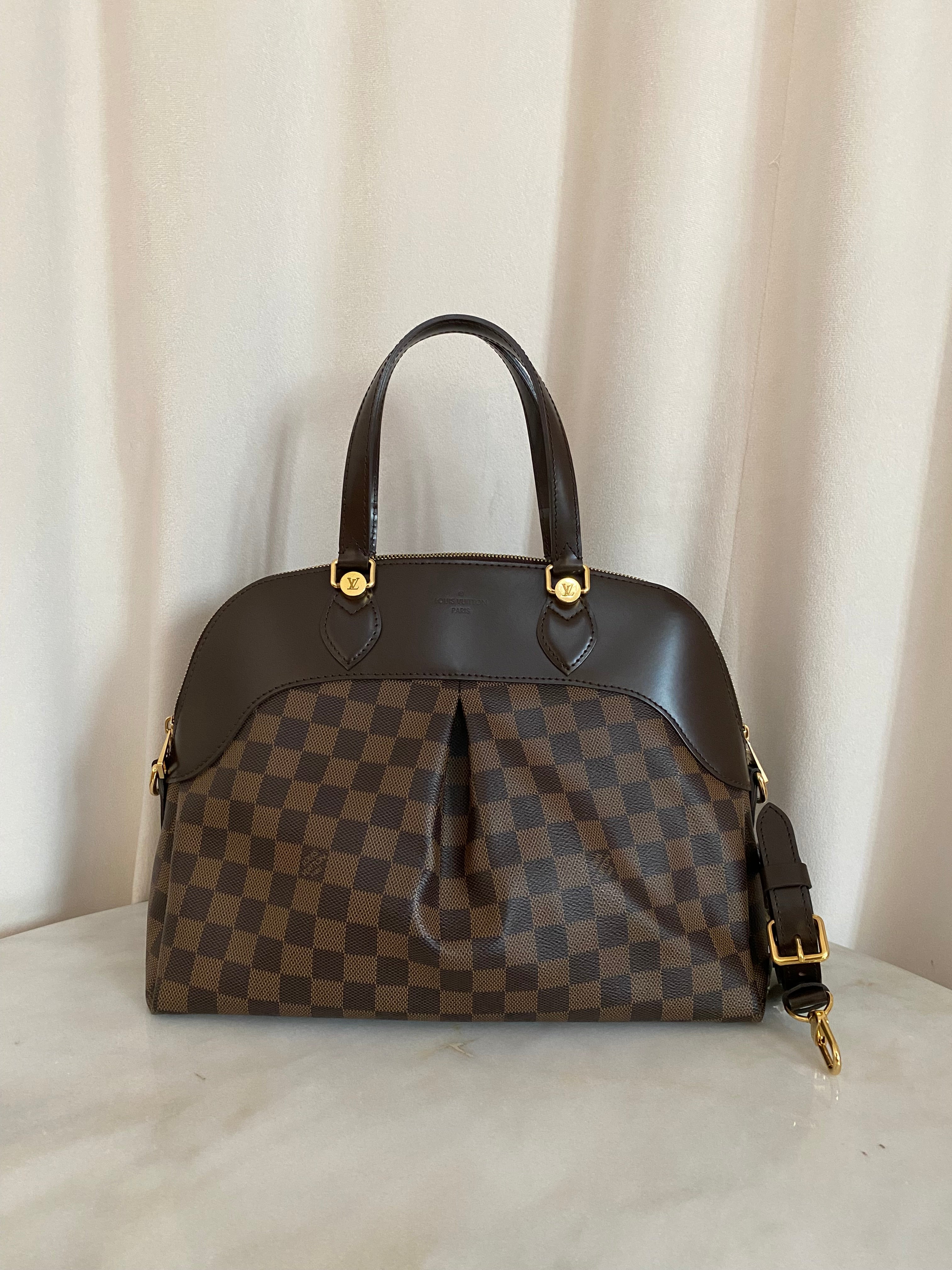 Louis Vuitton Damier Ebene Salvi Tote Bag W/ Strap