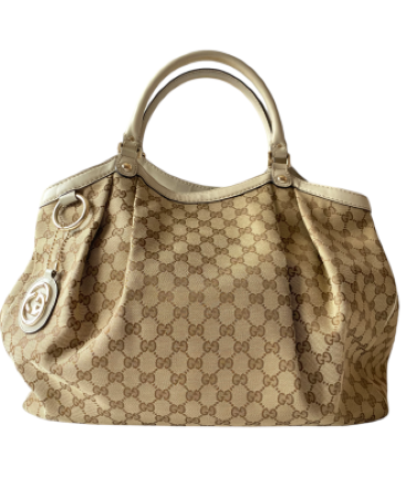 Gucci Bicolor GG Sukey Large Shoulder Bag