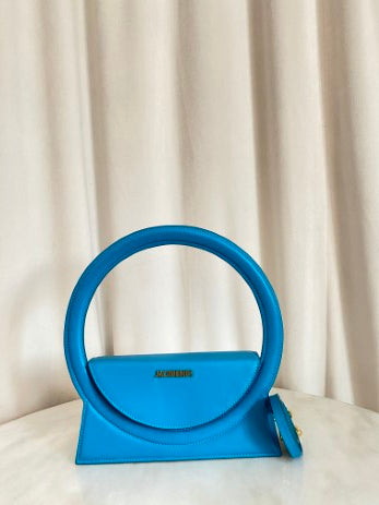 Jacquemus Turquoise Le Sac Rond Bag