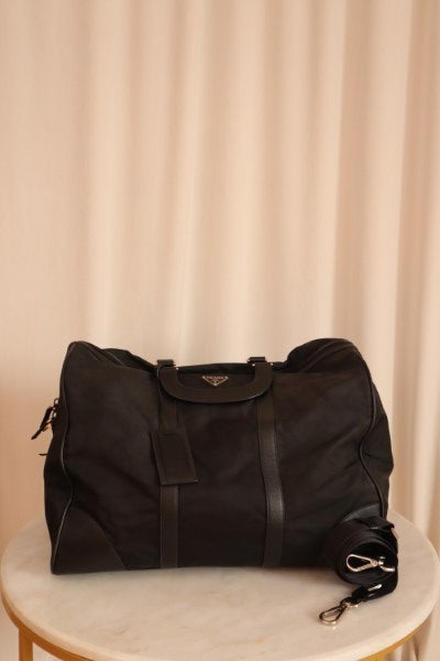 Prada Black Travel Top Handle Bag
