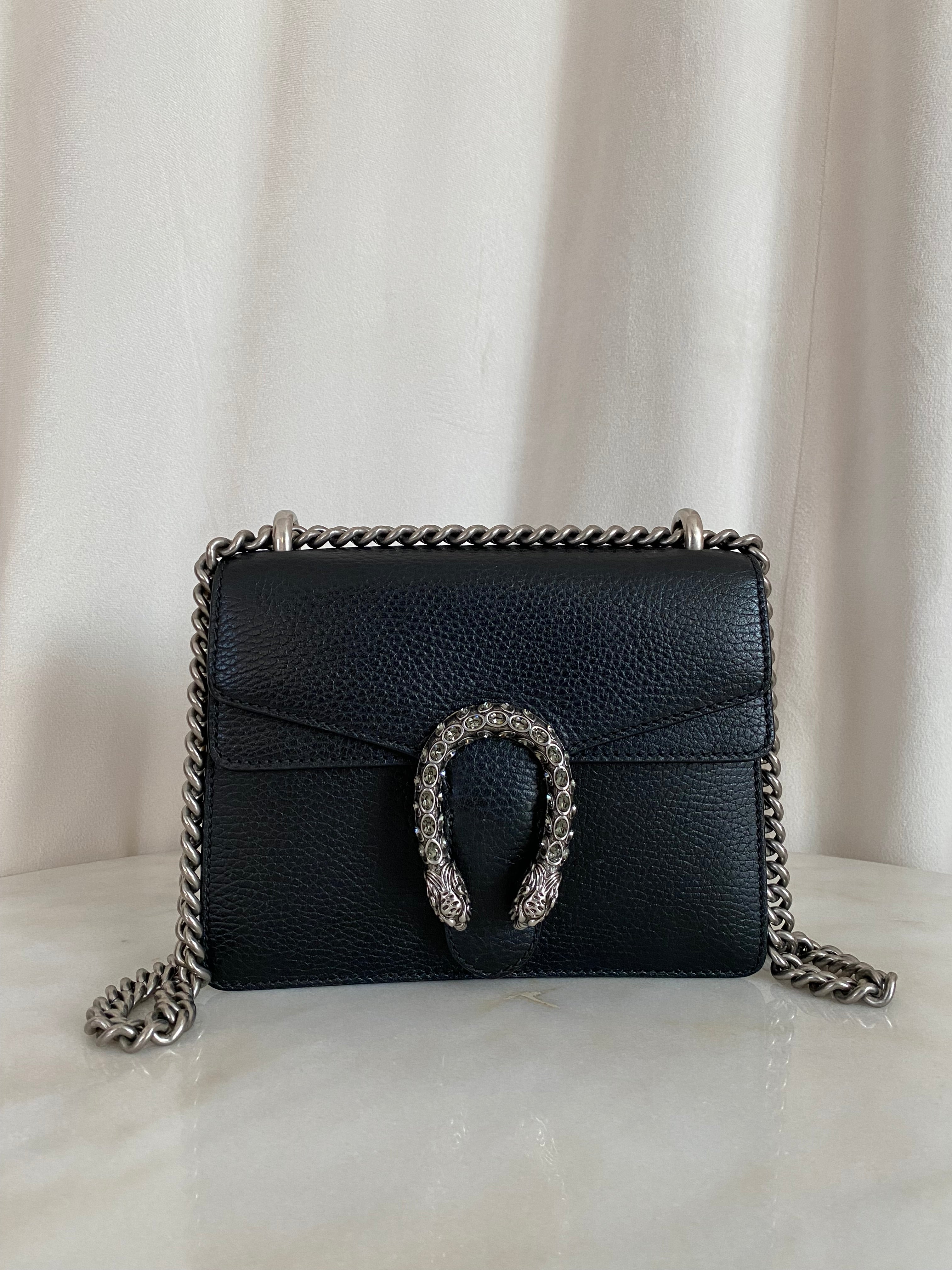 Gucci Black Dionysus Mini Shoulder Bag