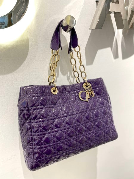 Christian Dior Soft Purple Lady Dior Large Bag