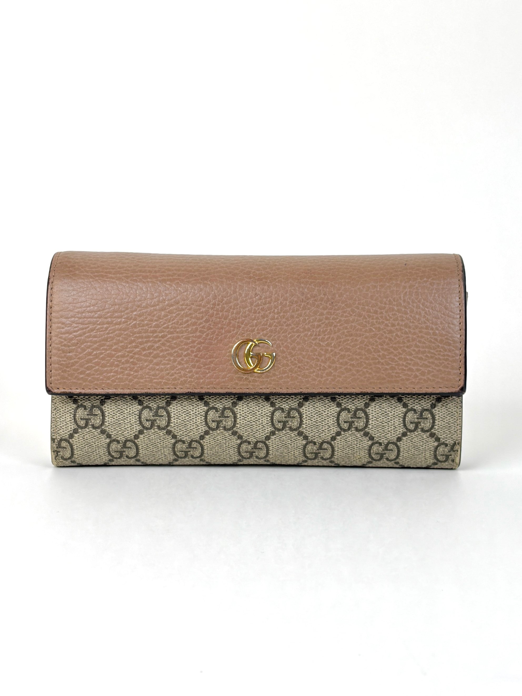 Gucci Bicolor GG Marmont Continental Wallet