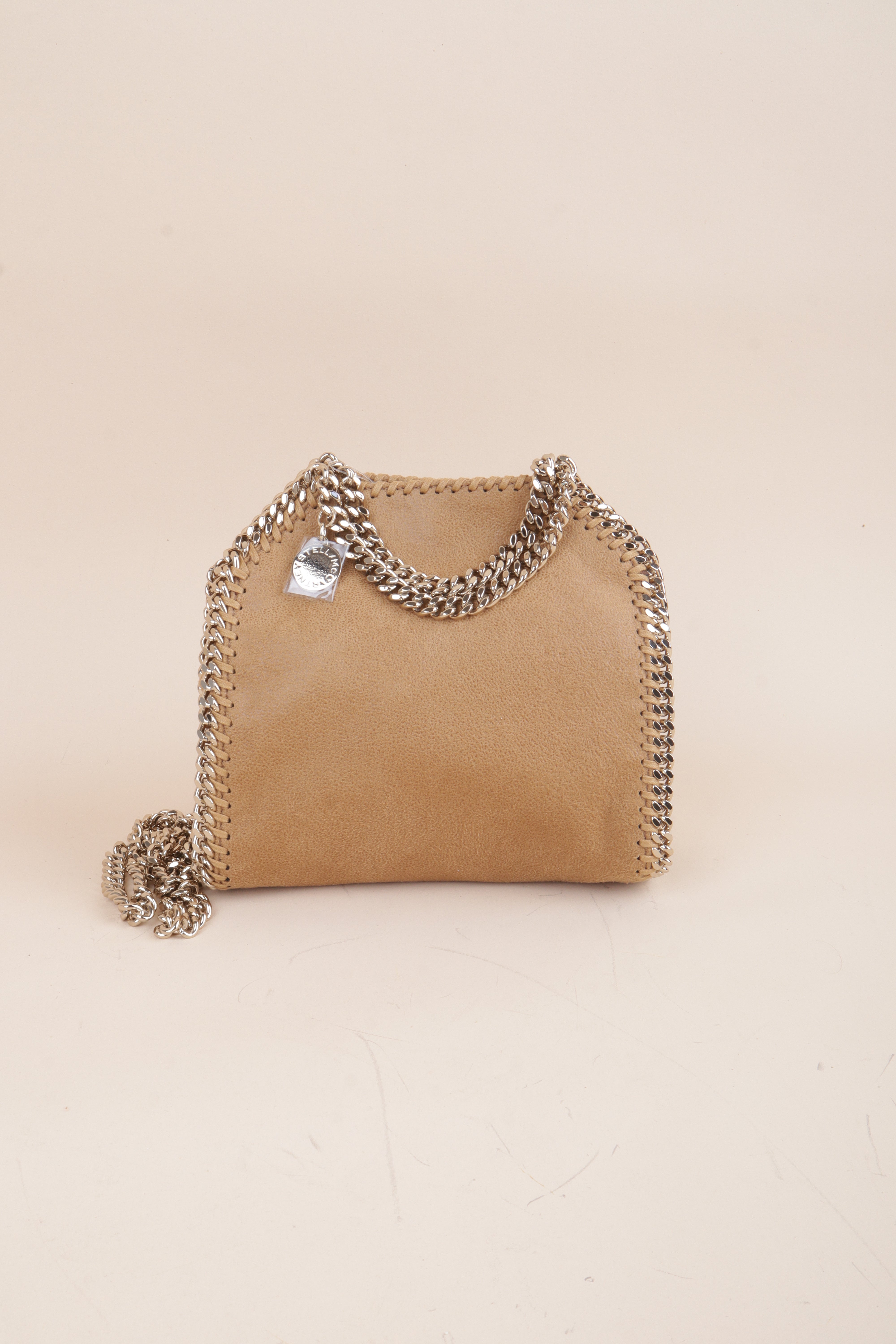 Stella Mccartney Camel Tiny Falabella Crossbody Tote Bag
