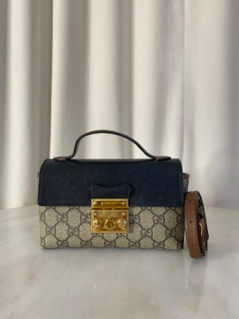 Gucci Tricolor GG Padlock Mini Bag