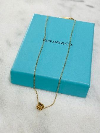 Tiffany & Co 18K Yellow Gold Round Necklace