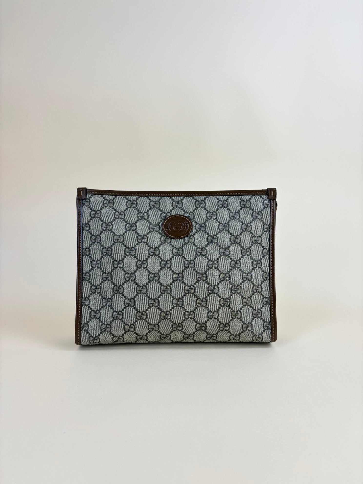 Gucci Brown GG Interlocking Pouch