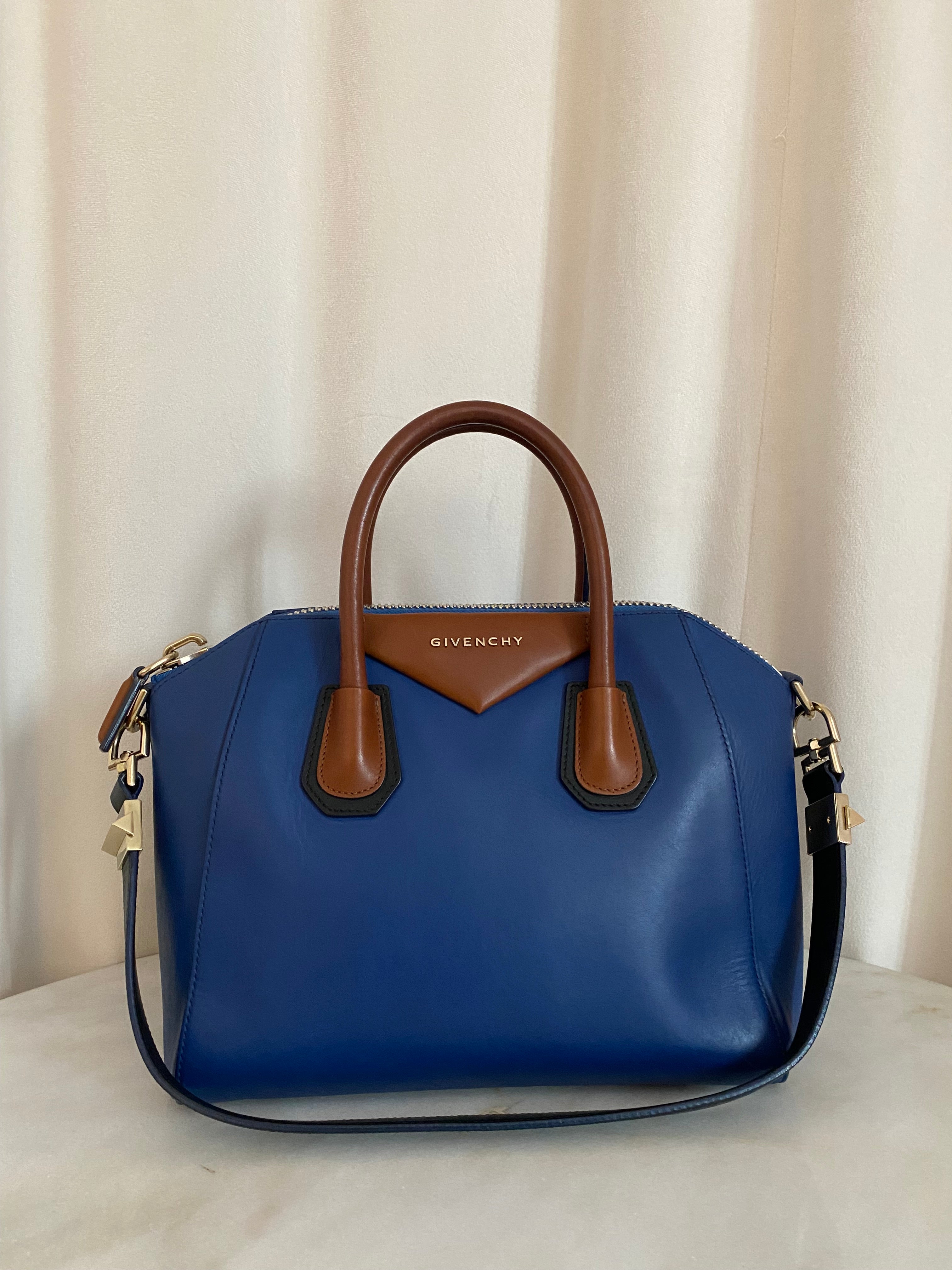 Givenchy Bicolor Antigona Small Tote Bag W/ Shoulder Strap