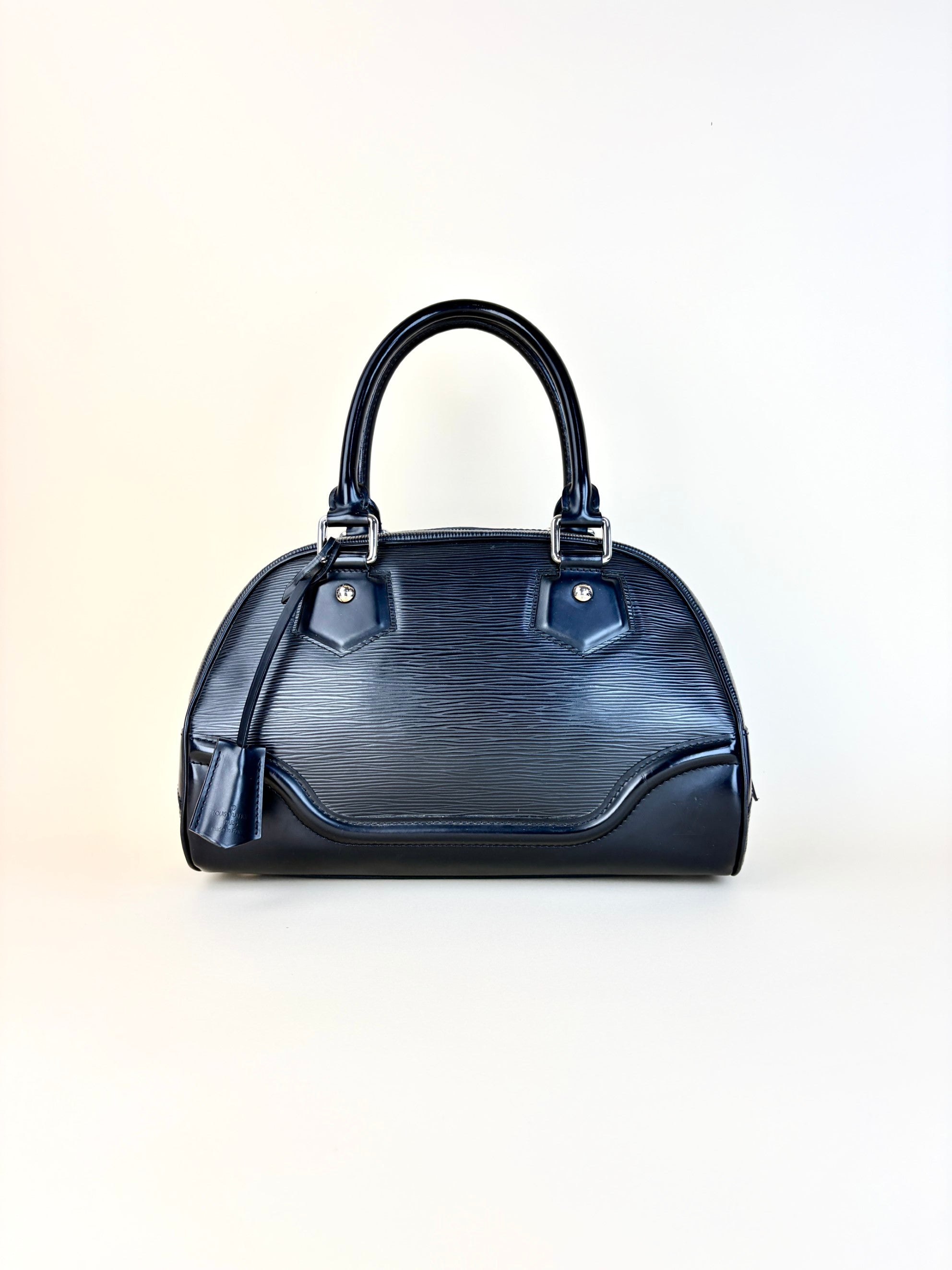 Louis Vuitton Black Epi leather Montaigne pm bag