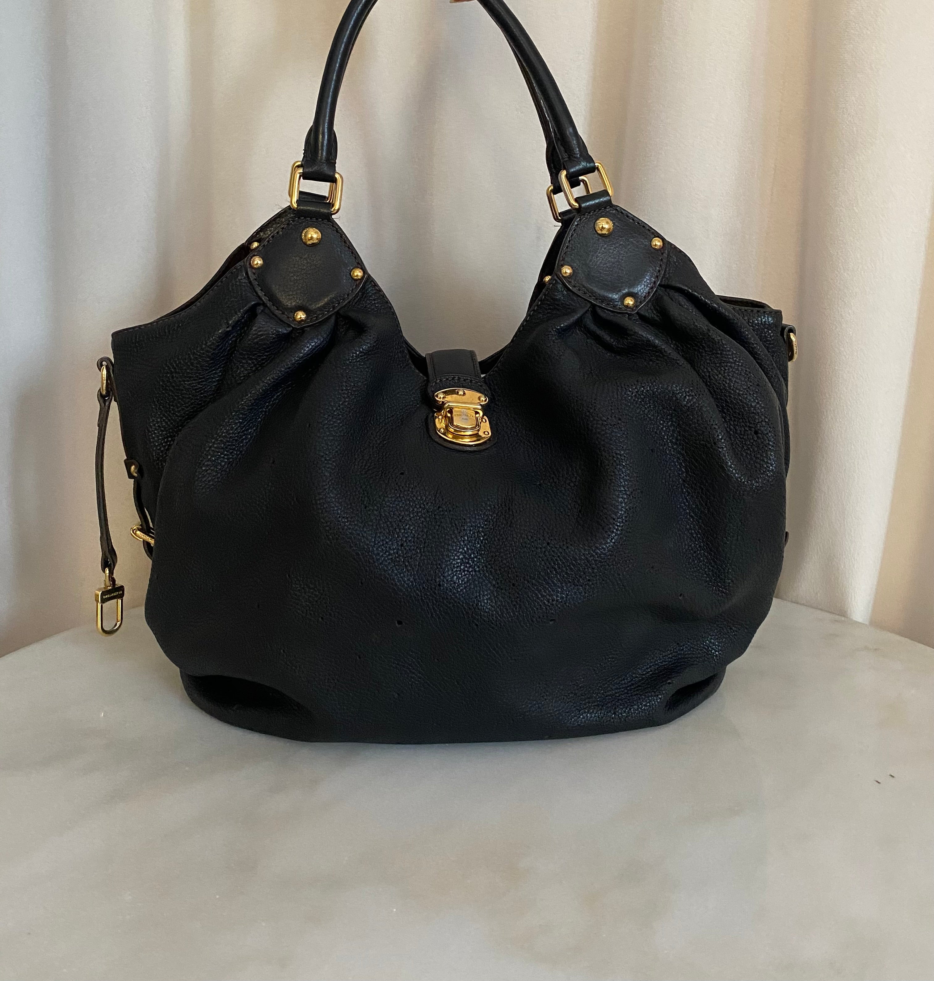 Louis Vuitton Black Mahina Tote Bag