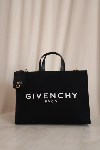 Givenchy Black Medium Tote Bag W/ Strap